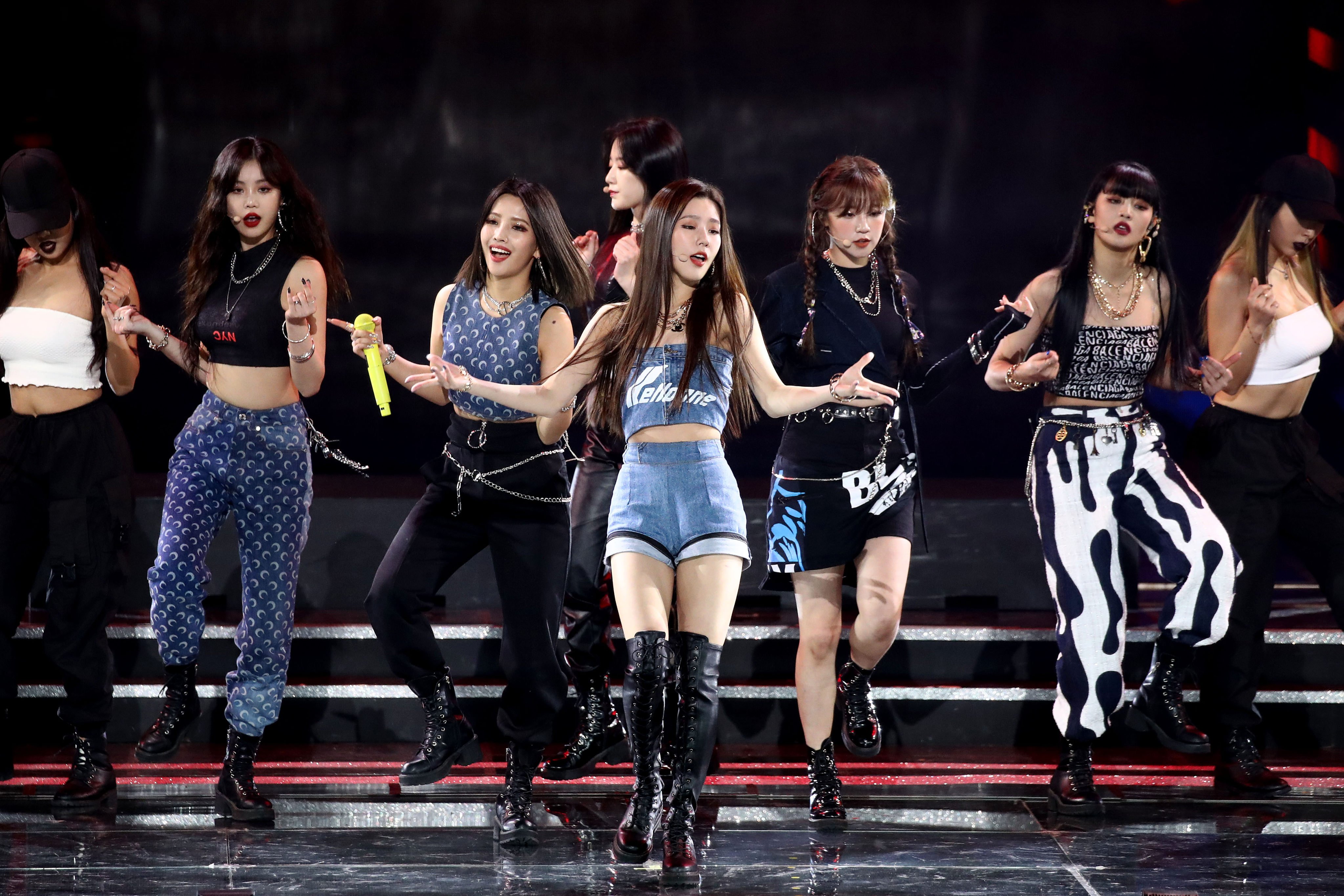 (G)I-DLE - now called I-dle - perform at the 9th Gaon Chart K-Pop Awards in Seoul, South Korea, on January 8, 2020. Photo: Getty Images