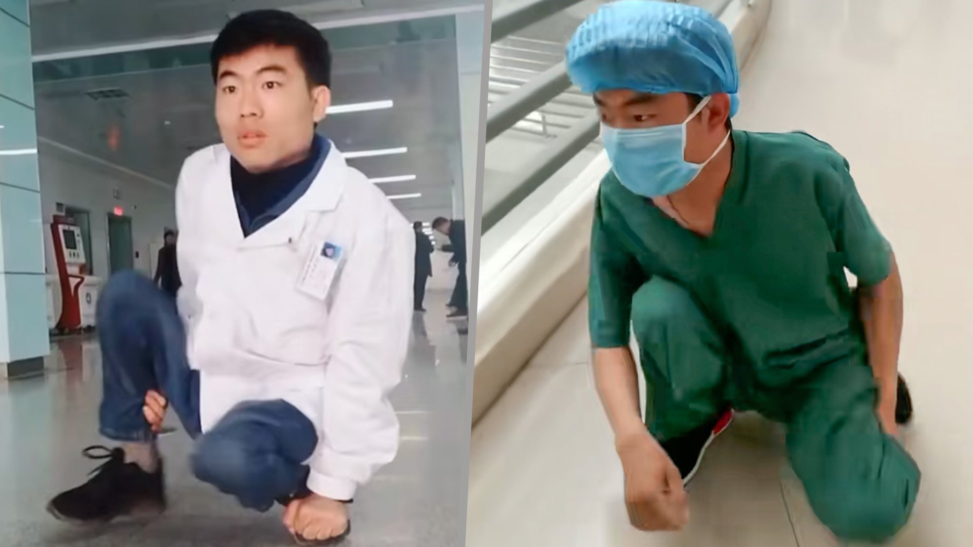 A disabled Chinese man has inspired many by starting primary school at 16 and entering medical school at 25. Photo: SCMP composite/Douyin