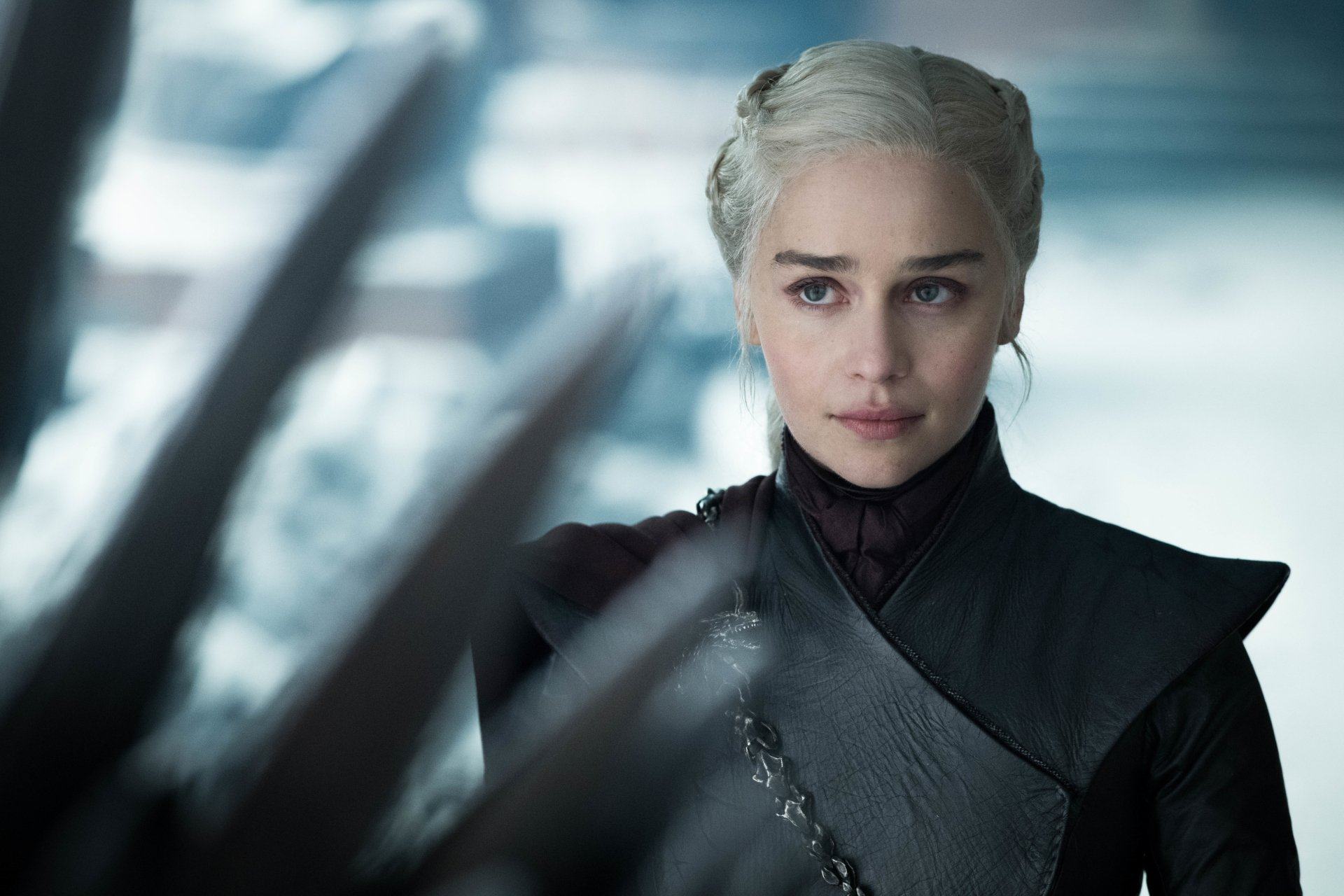 Queen Daenerys Targaryen, Played by: Emilia Clarke, is the younger sister of Rhaegar Targaryen and Viserys Targaryen, the paternal aunt of Jon Snow, and the youngest child of King Aerys II Targaryen and Queen Rhaella Targaryen, who were both ousted from the Iron Throne during Robert Baratheon’s rebellion. Photo: HBO