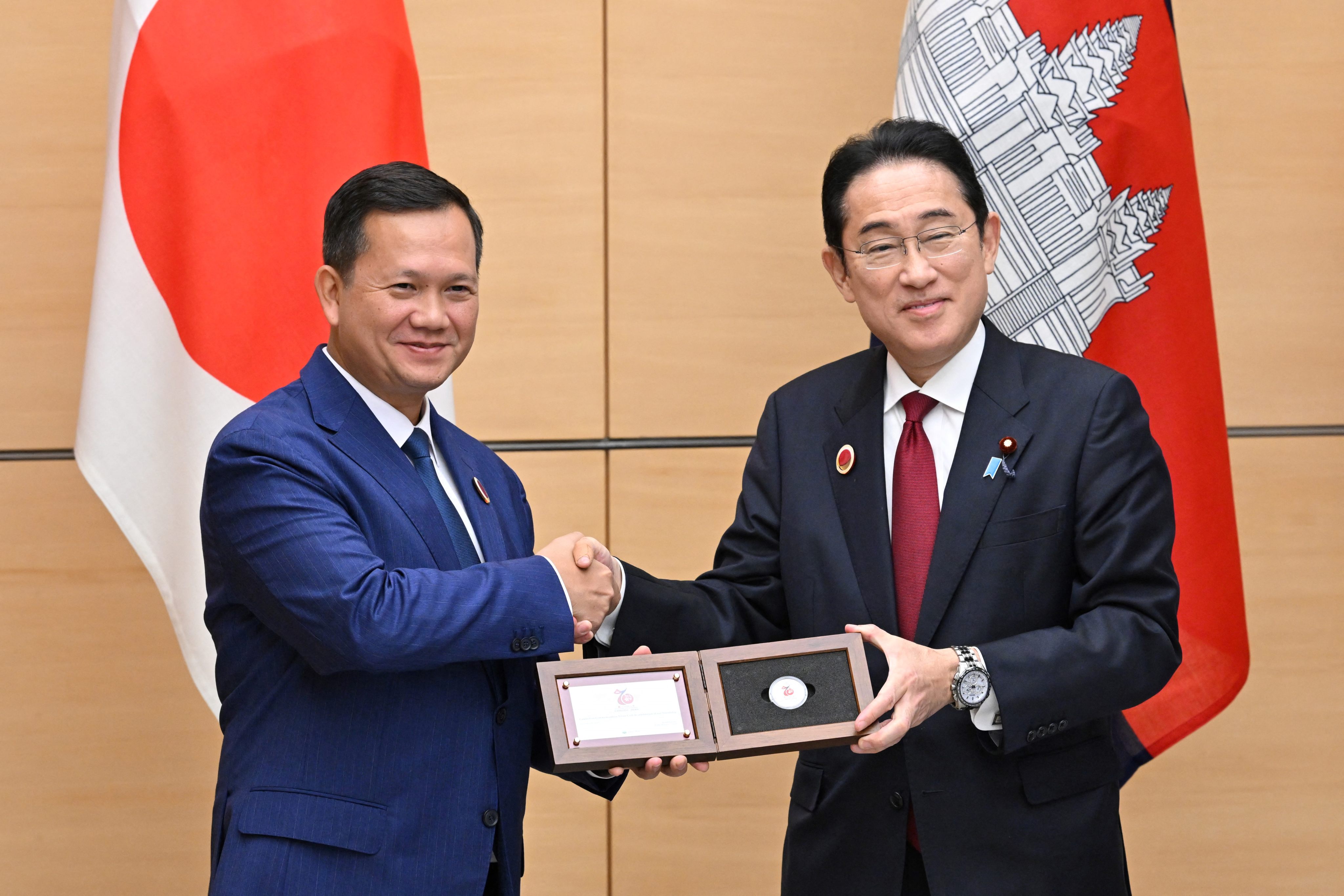 Cambodia’s Prime Minister Hun Manet pictured during a visit to Tokyo in December 2023. Photo: AFP