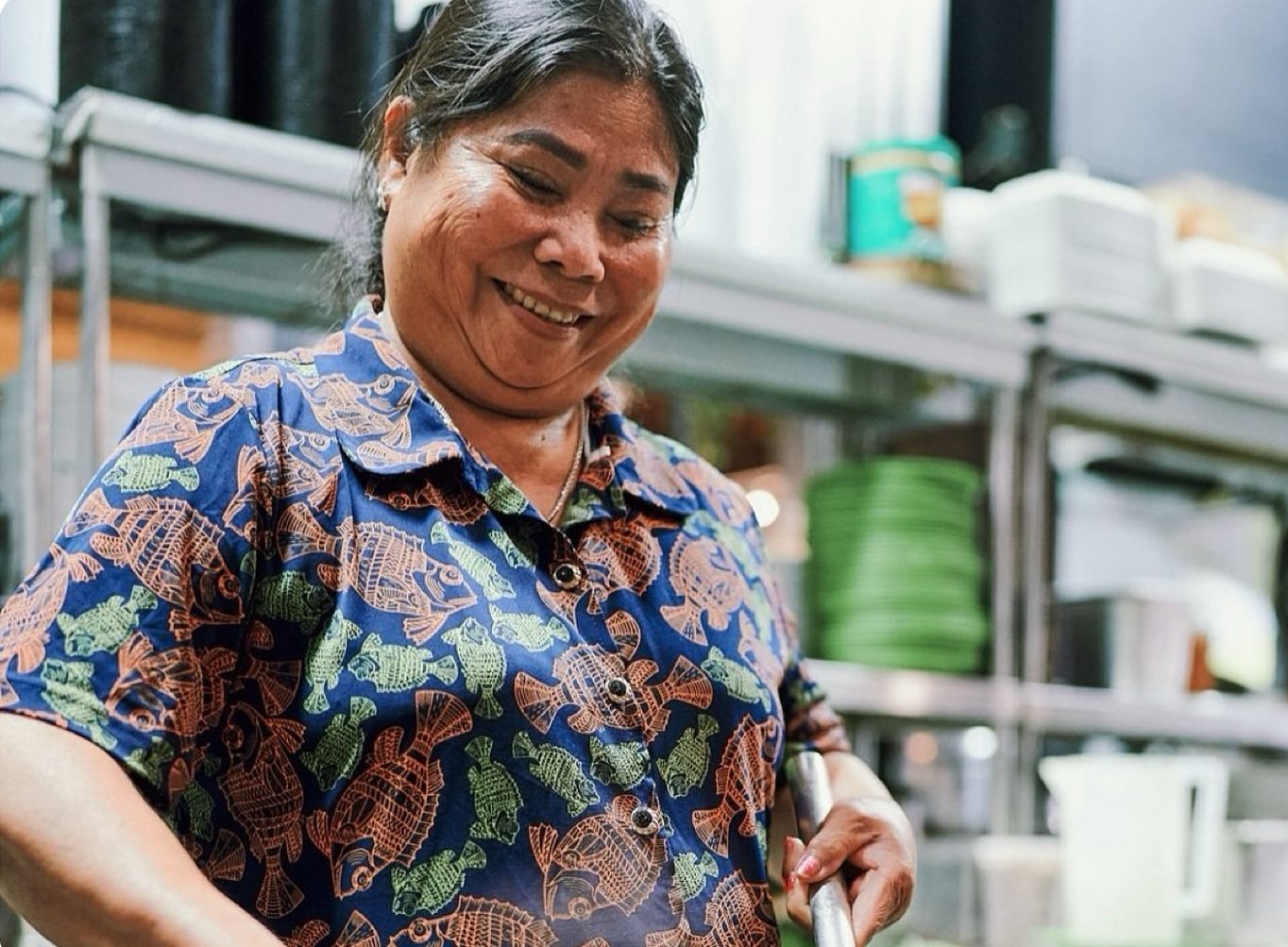 Nguyen Thi Thanh, 58, the Vietnamese woman whose food was praised by celebrity chef Anthony Bourdain, who nicknamed her “Lunch Lady”. Photo: Instagram/6ixfoods