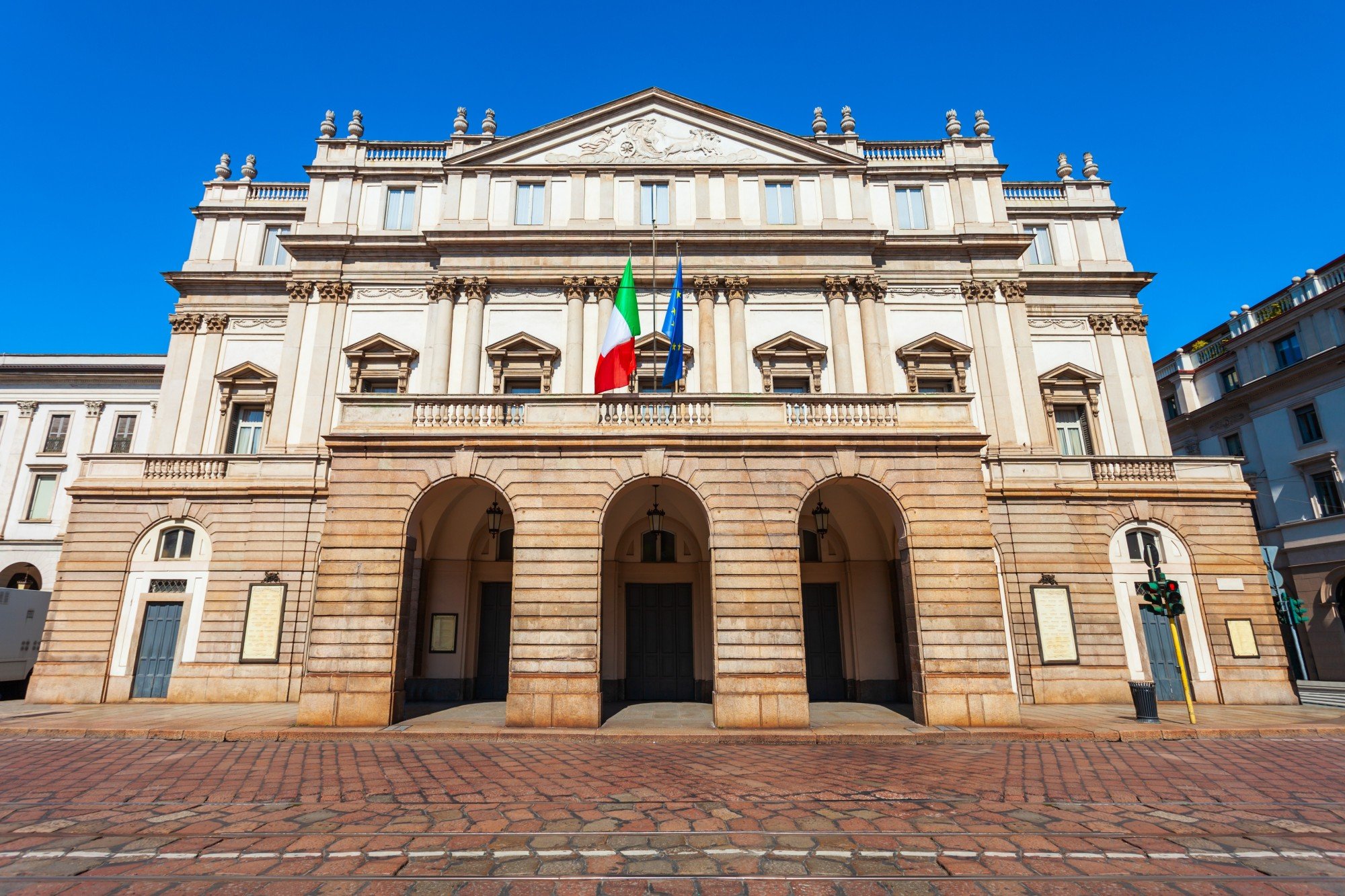 La Scala is a global symbol of operatic tradition, and gave the premieres of operas like Verdi’s Nabucco and Puccini’s Madama Butterfly. Photo: Shutterstock Images La Scala is a global symbol of operatic tradition, and gave the premieres of operas like Verdi’s Nabucco and Puccini’s Madama Butterfly. Photo: Shutterstock Images