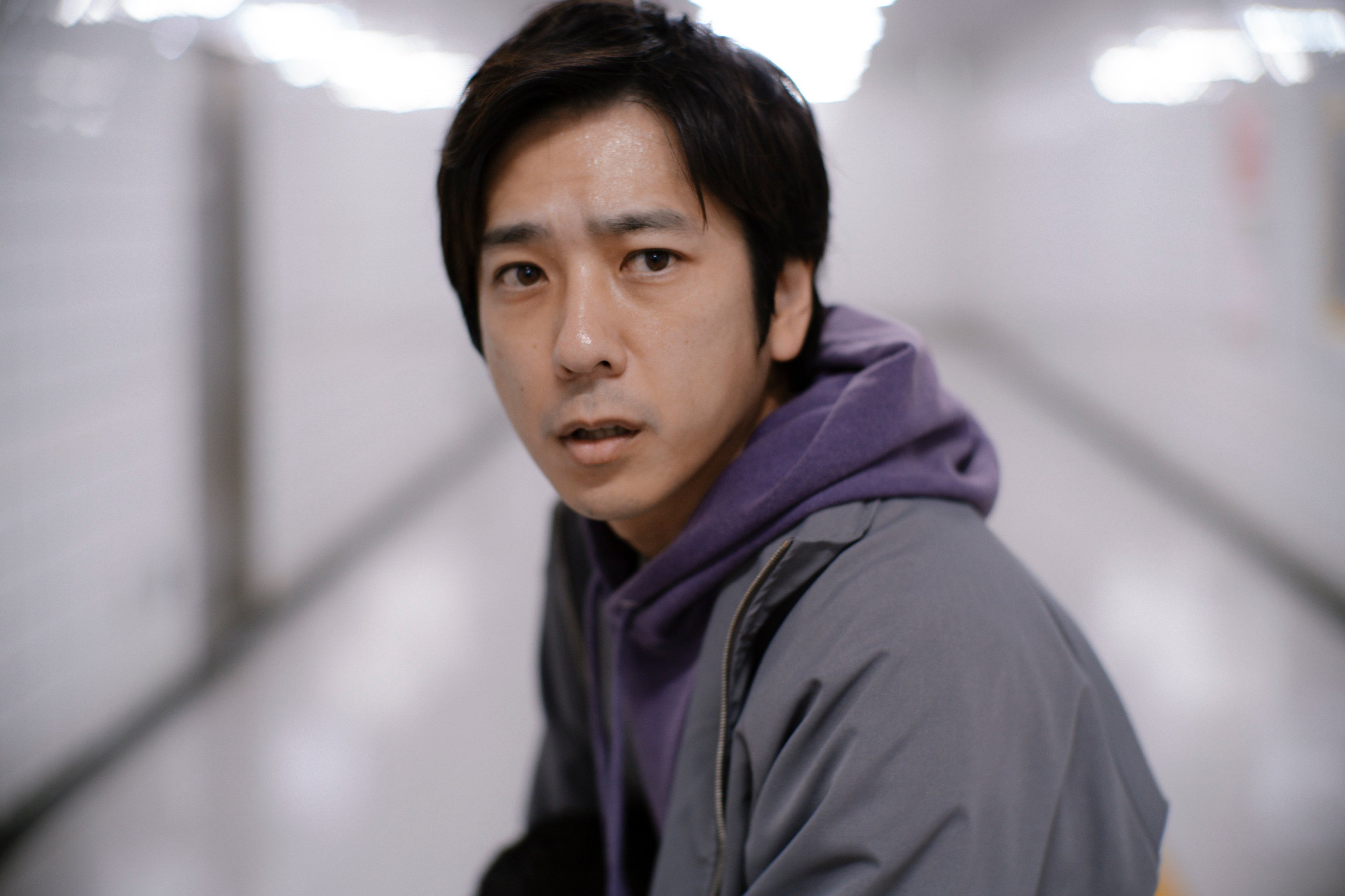 Kazunari Ninomiya, a popular Japanese singer-songwriter, actor and member of J-pop group Arashi, in a still from Exit 8.