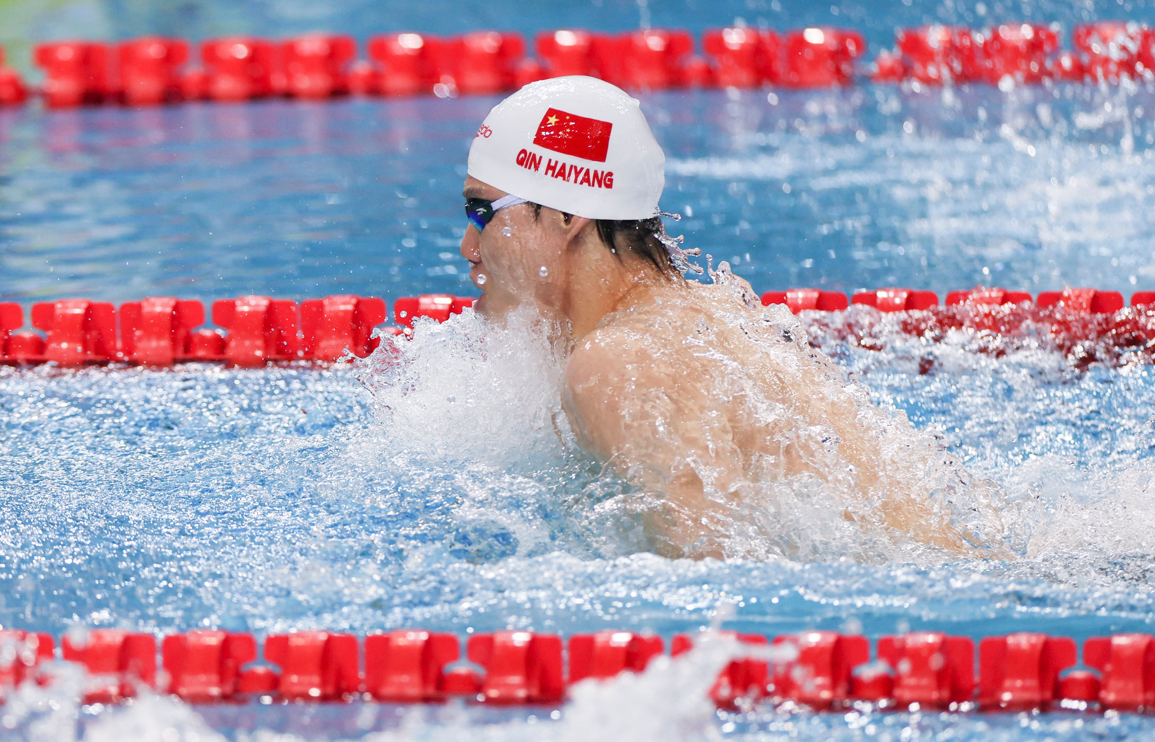 Qin Haiyang took a solid step towards his world championship-winning form in Shenzhen. Photo: Xinhua