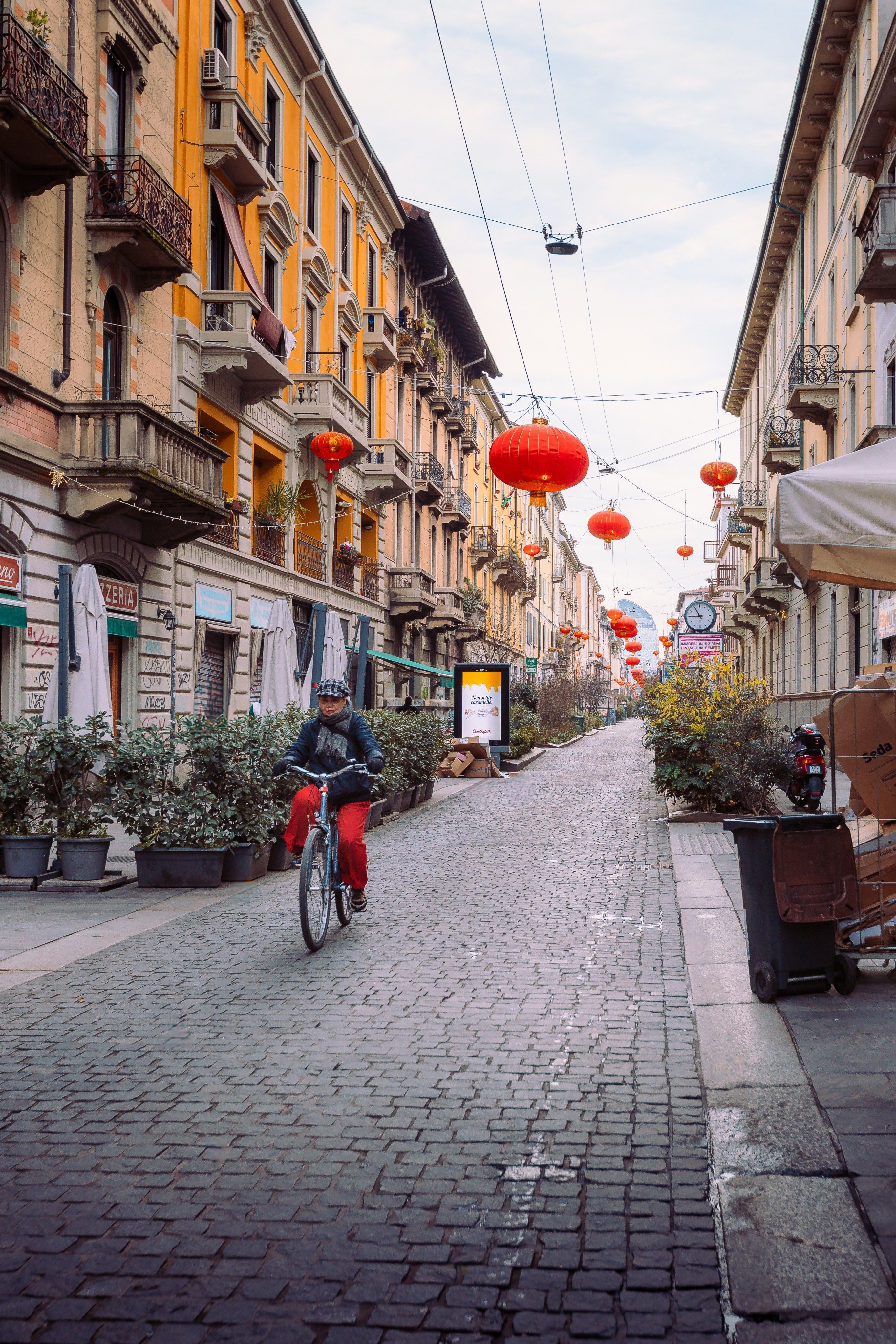 Milan’s Chinatown before the lunchtime crowds have descended. Photo: Shutterstock