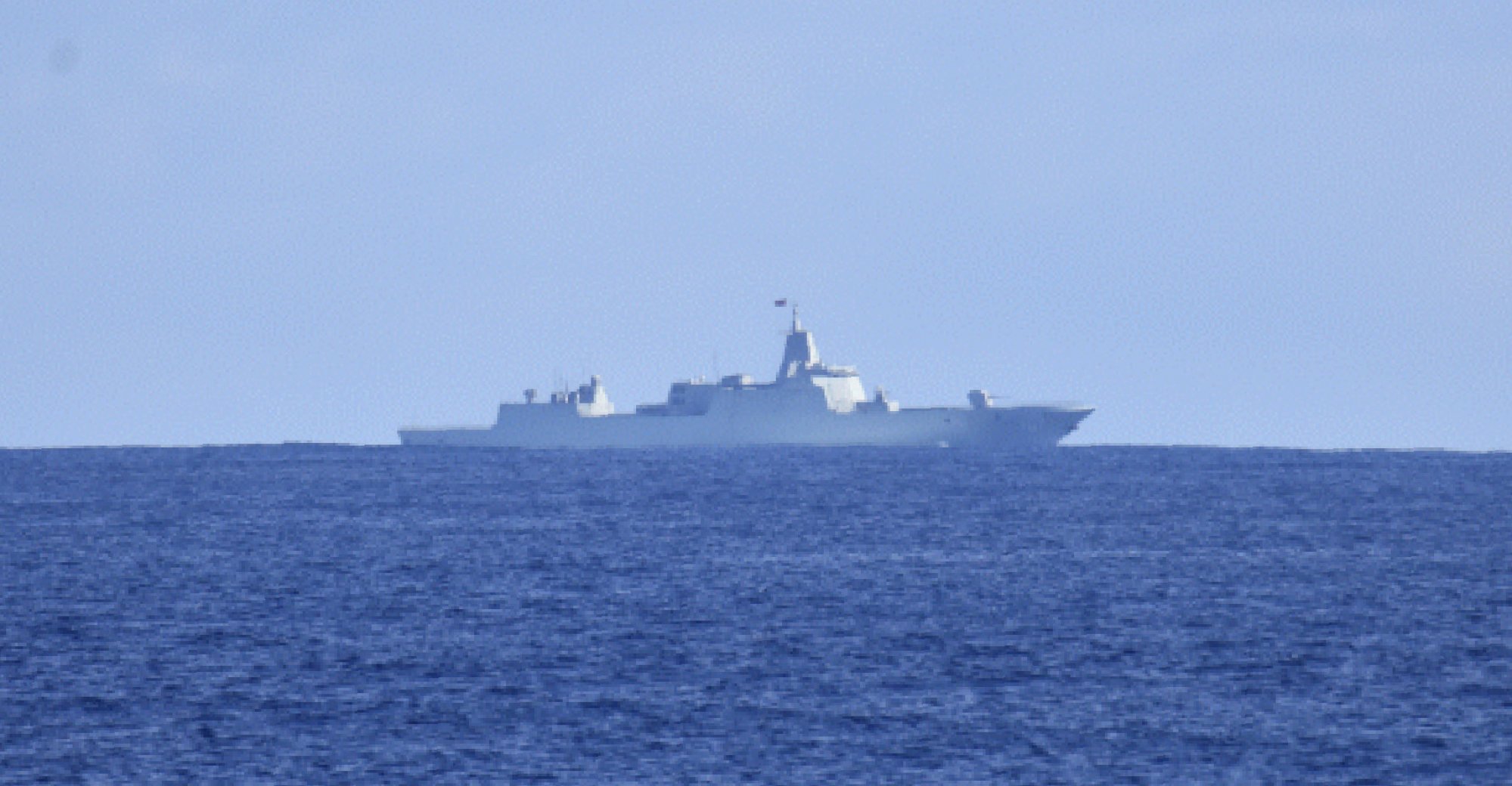 A Chinese naval ship is spotted in the Tasman Sea on February 26. Photo: New Zealand Defence Force/dpa A Chinese naval ship is spotted in the Tasman Sea on February 26. Photo: New Zealand Defence Force/dpa