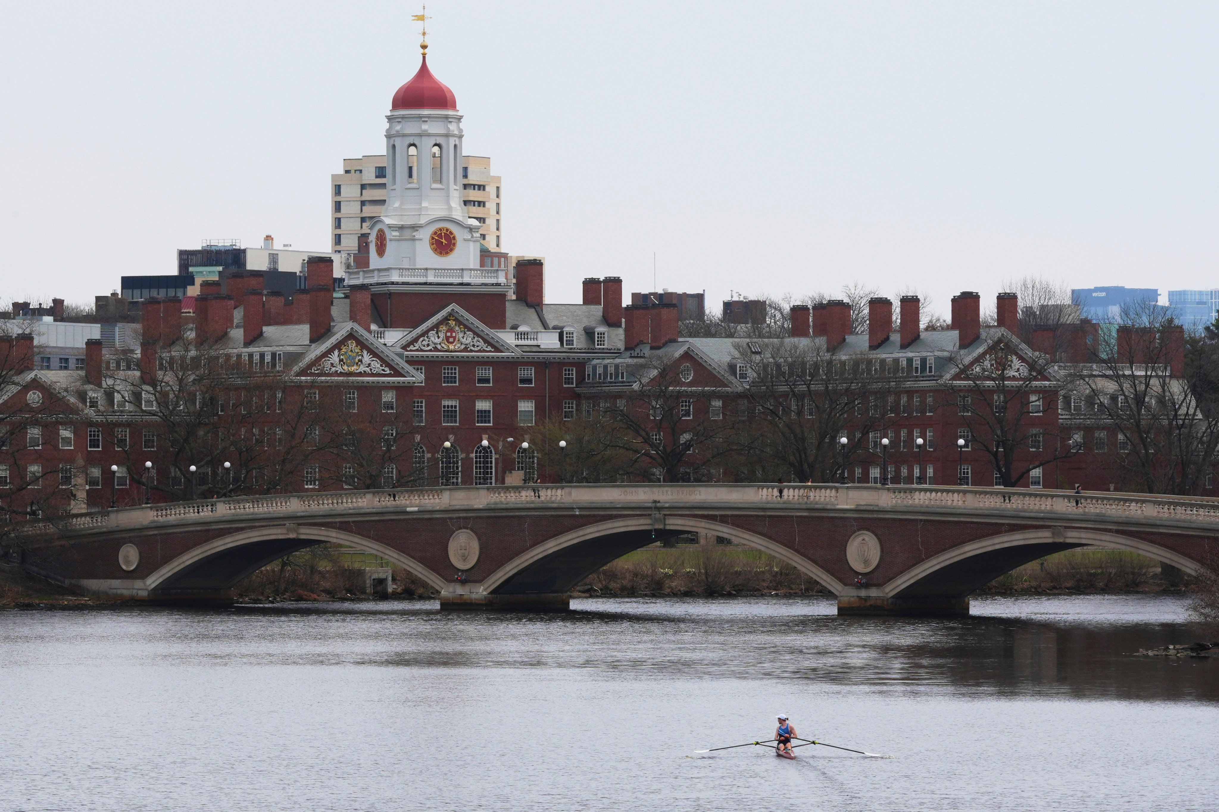 The Harvard University campus as seen in Cambridge, Massachusetts, in April. The Ivy League institution has described the Trump administration’s decision as punitive. Photo: AP