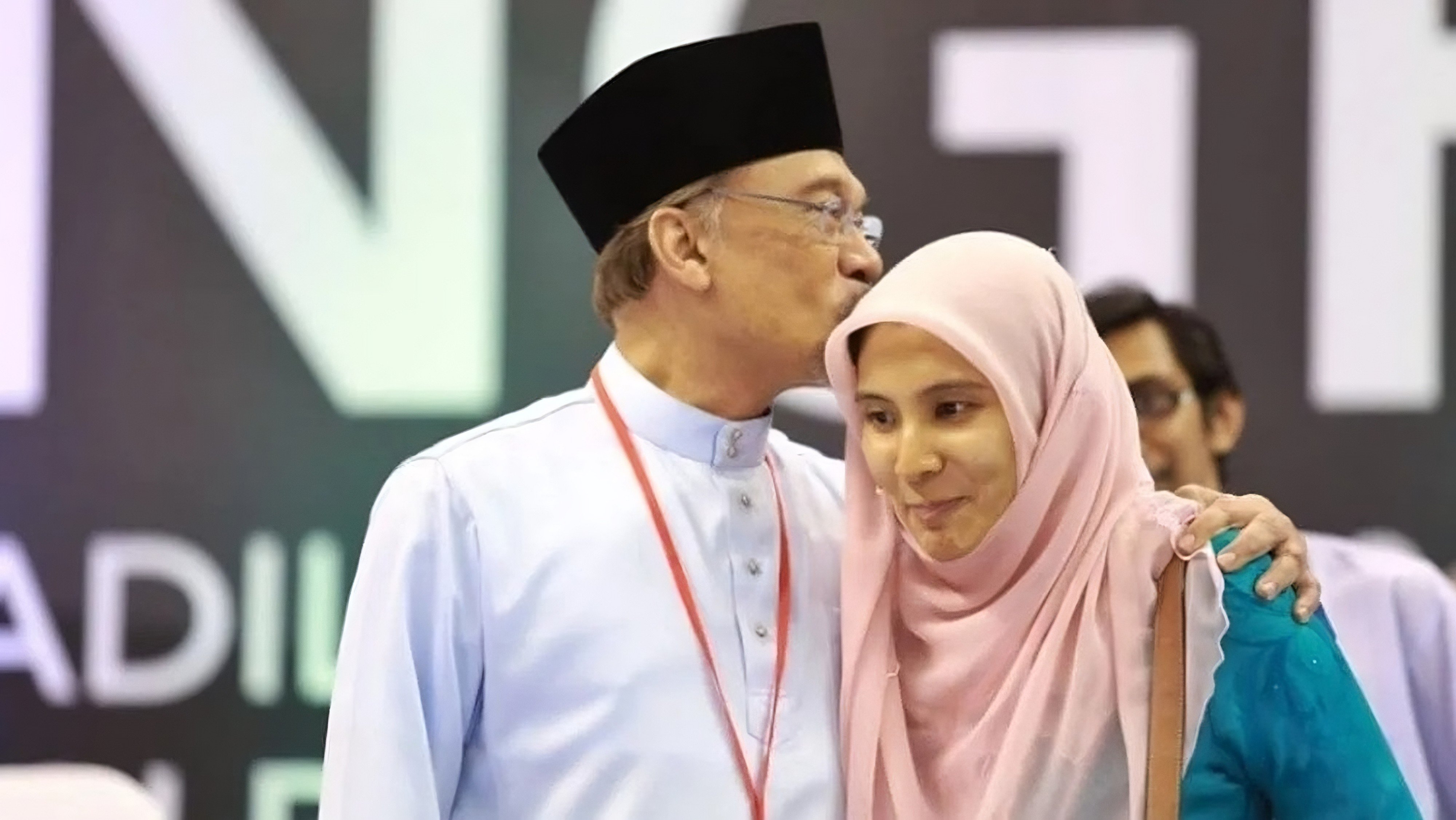 Anwar Ibrahim with his daughter Nurul Izzah. Photo: Instagram/n_izzah
