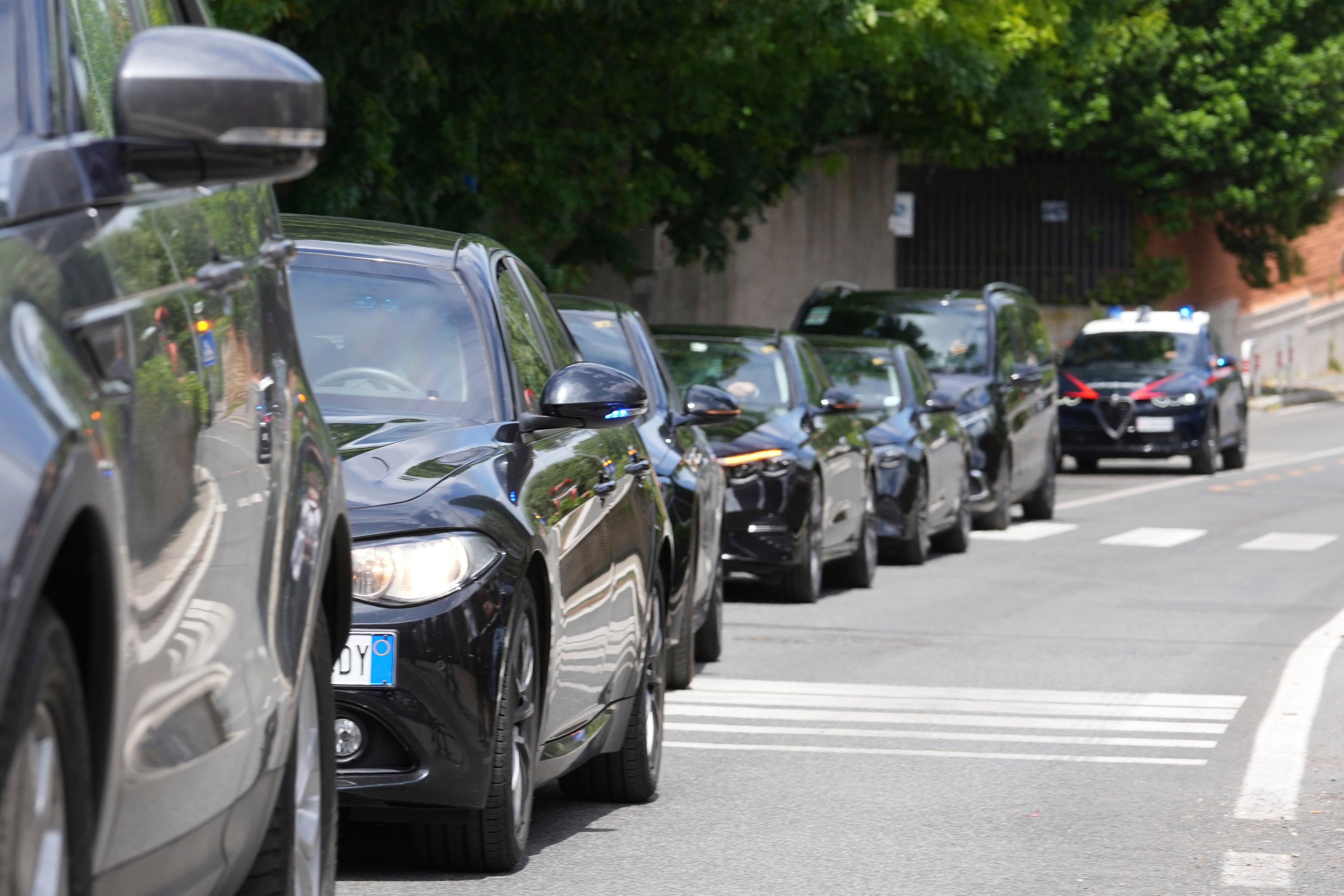Iranian delegates arrive at the Omani Embassy in Rome on Friday for a meeting with a US delegation to discuss Tehran’s nuclear programme. Photo: AP
