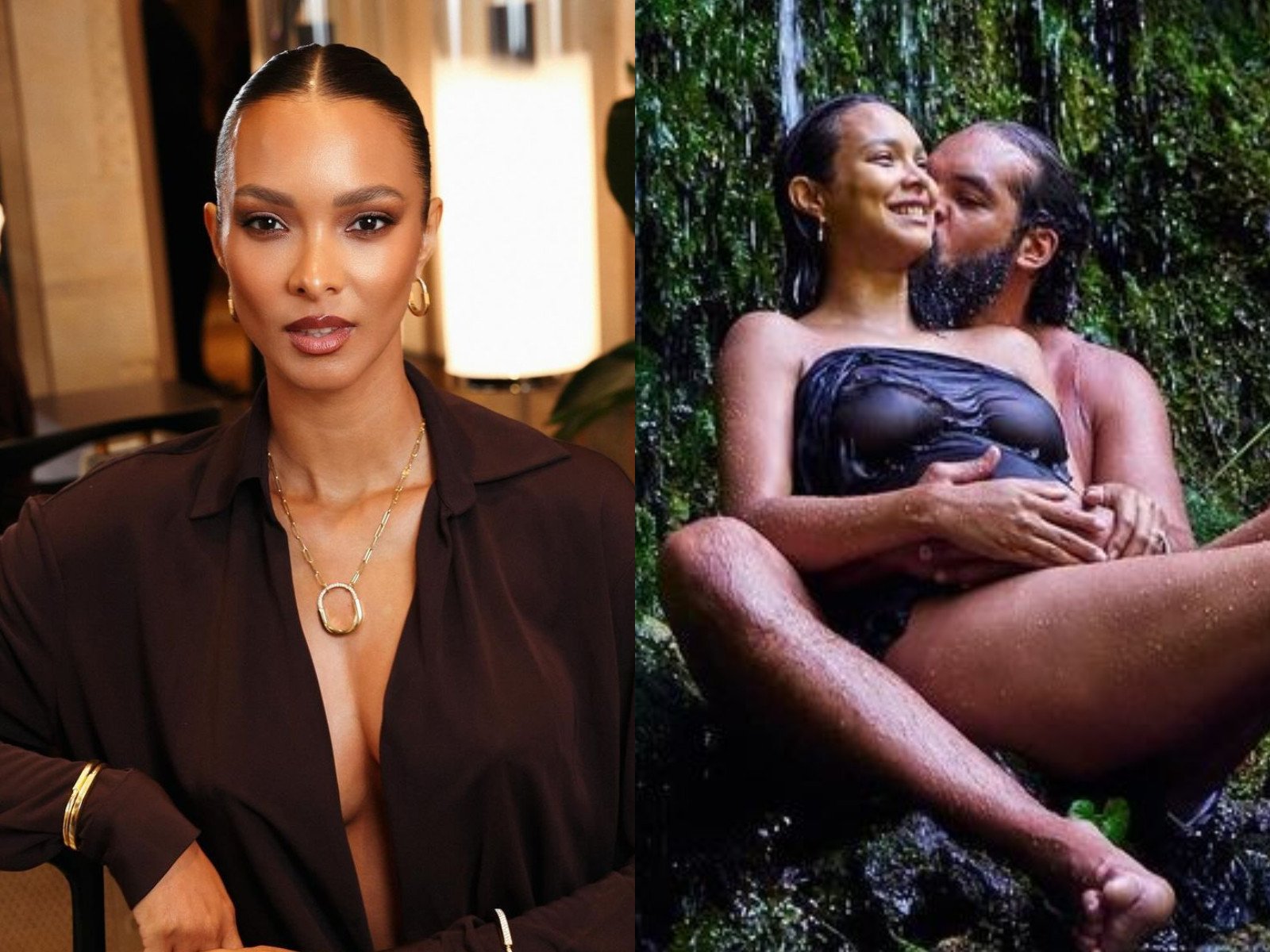 Supermodel Lais Ribeiro recently had her first child with husband Joakim Noah. Photos: @laisribeiro/Instagram, @jeromeduran/Instagram
