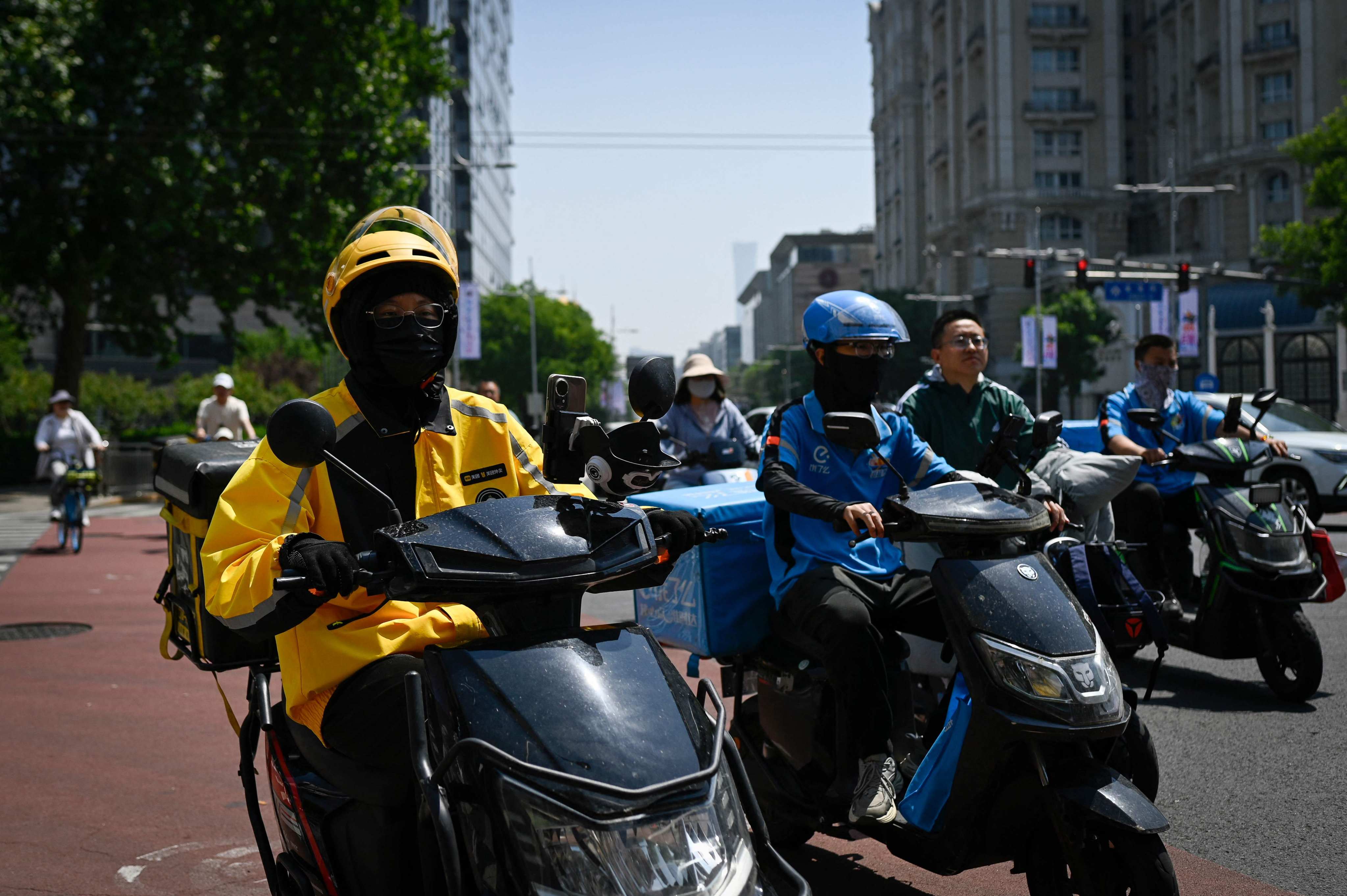A vicious price war has been raging in China’s food delivery sector in recent months, sparking concerns about excessive competition in the economy. Photo: AFP