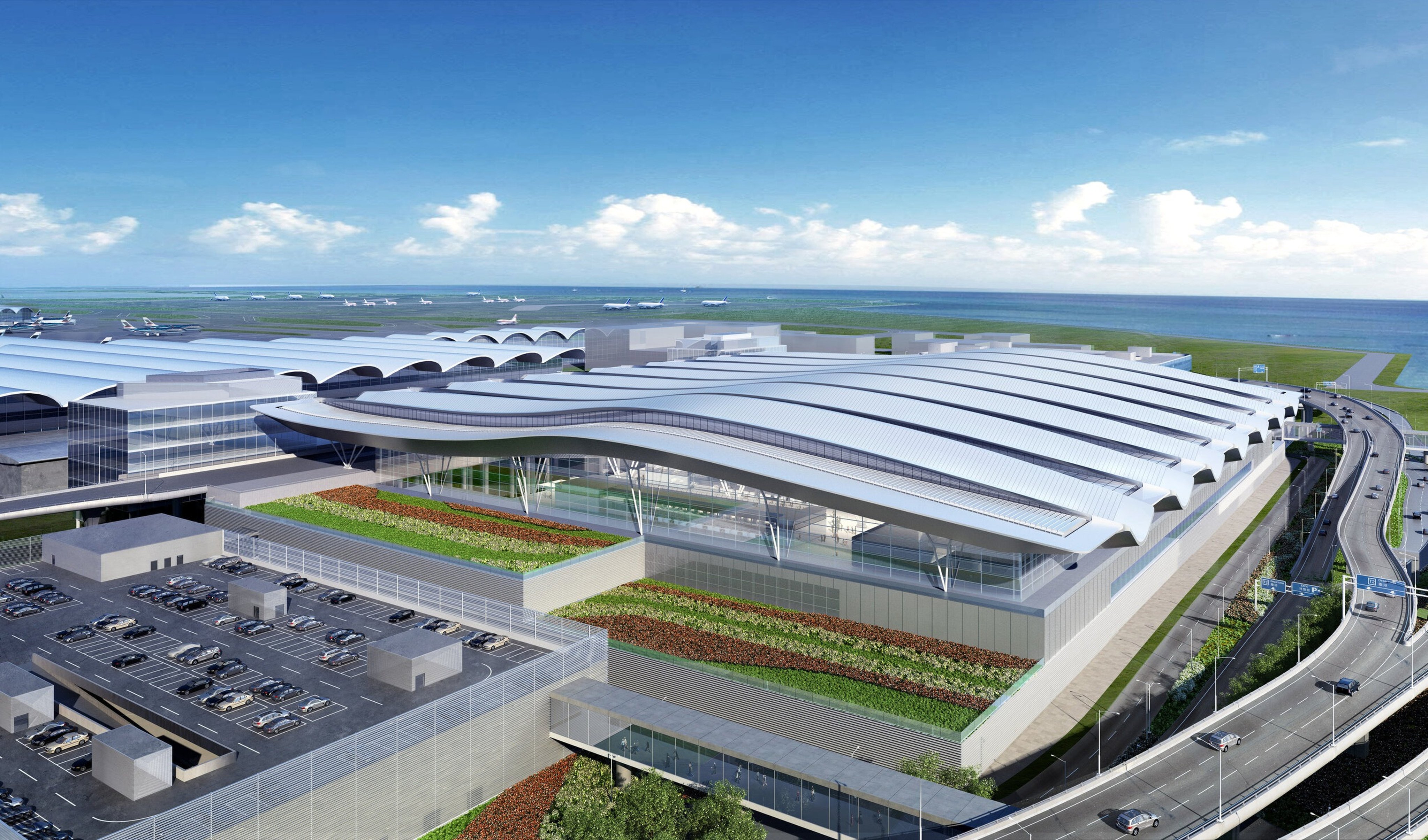 An artist’s impression of the Terminal 2 expansion. Photo: Handout