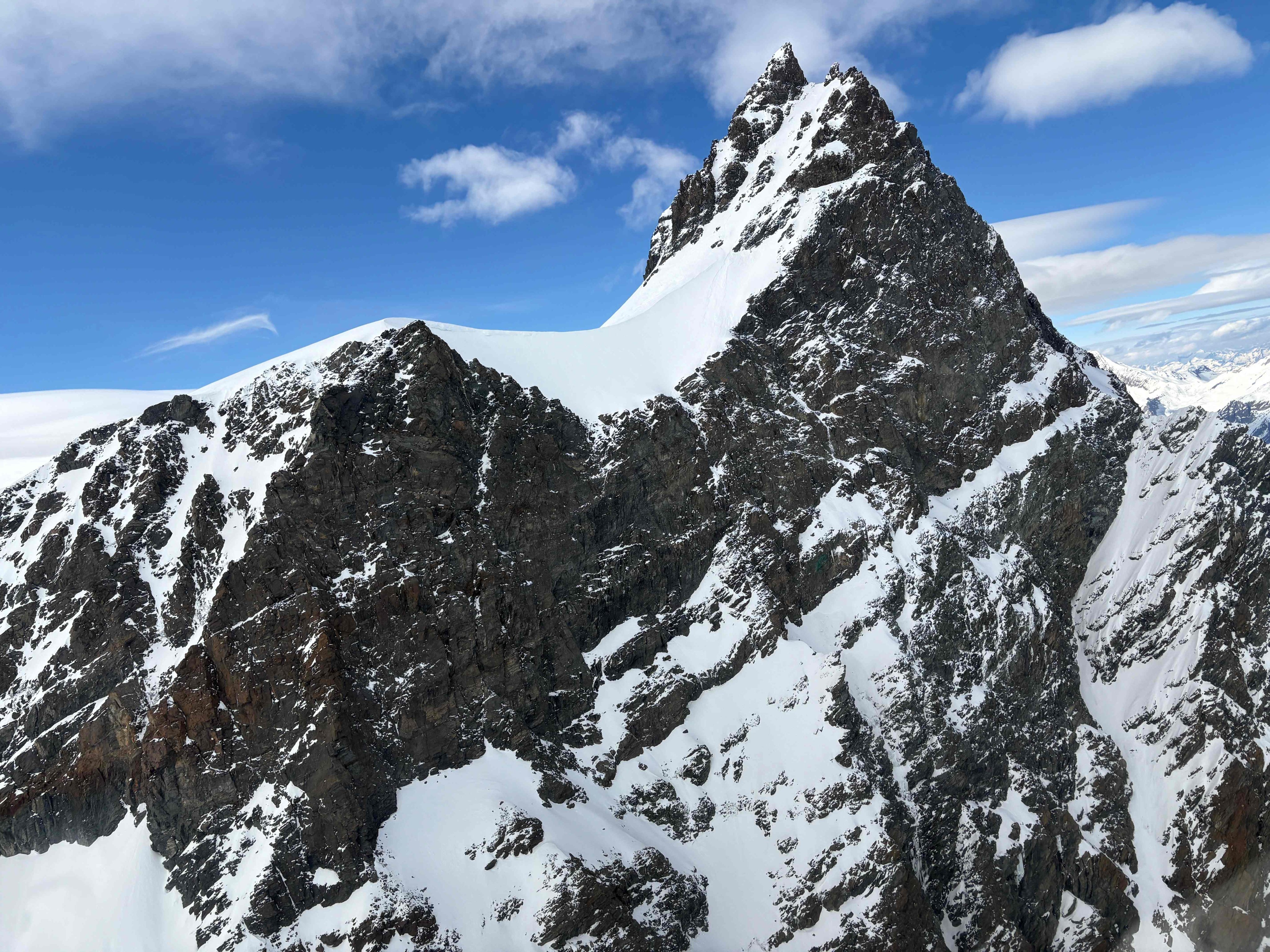 The Rimpfischhorn, a 4,000-metre peak in the Valais Alps. Photo: Police Cantonale Valaisanne via AFP