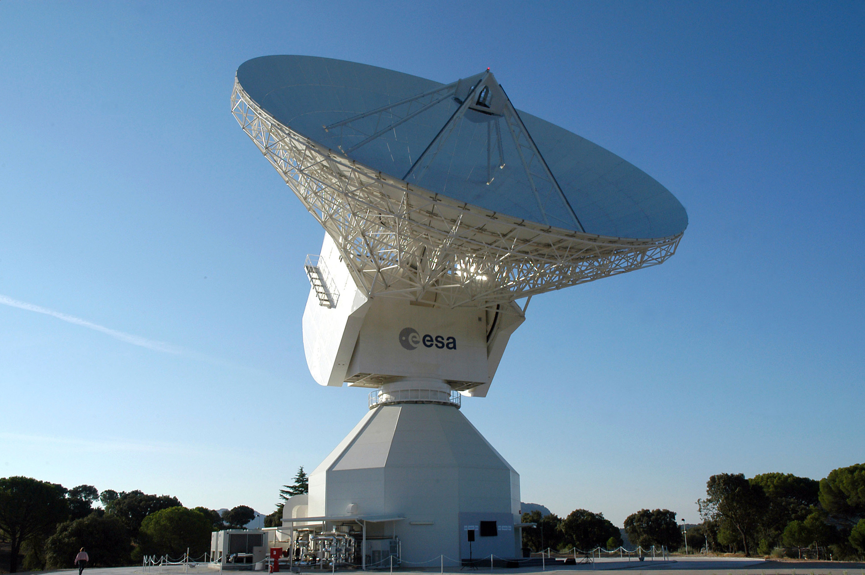 The European Space Agency’s DSA-2 dish antenna. Photo: ESA via AP