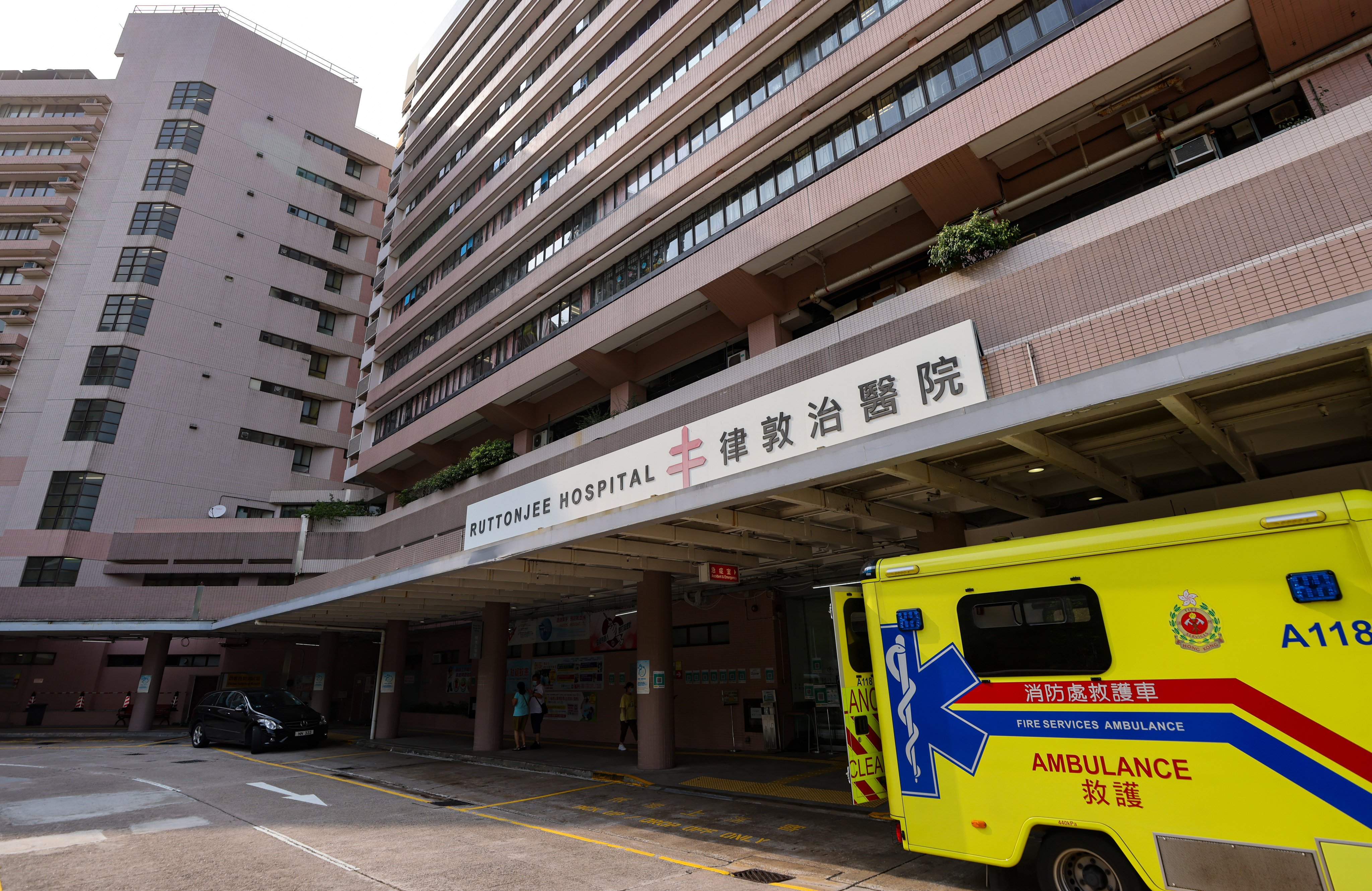 A nine-month-old girl has been pronounced dead in Ruttonjee Hospital after she was found trapped between a cot and bed. Photo: Nora Tam