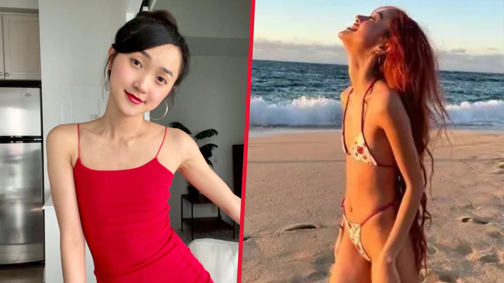 A Vietnamese-Canadian online influencer known for promoting body confidence has angered her fans by getting breast implants. Photo: SCMP composite/Facebook/YouTube