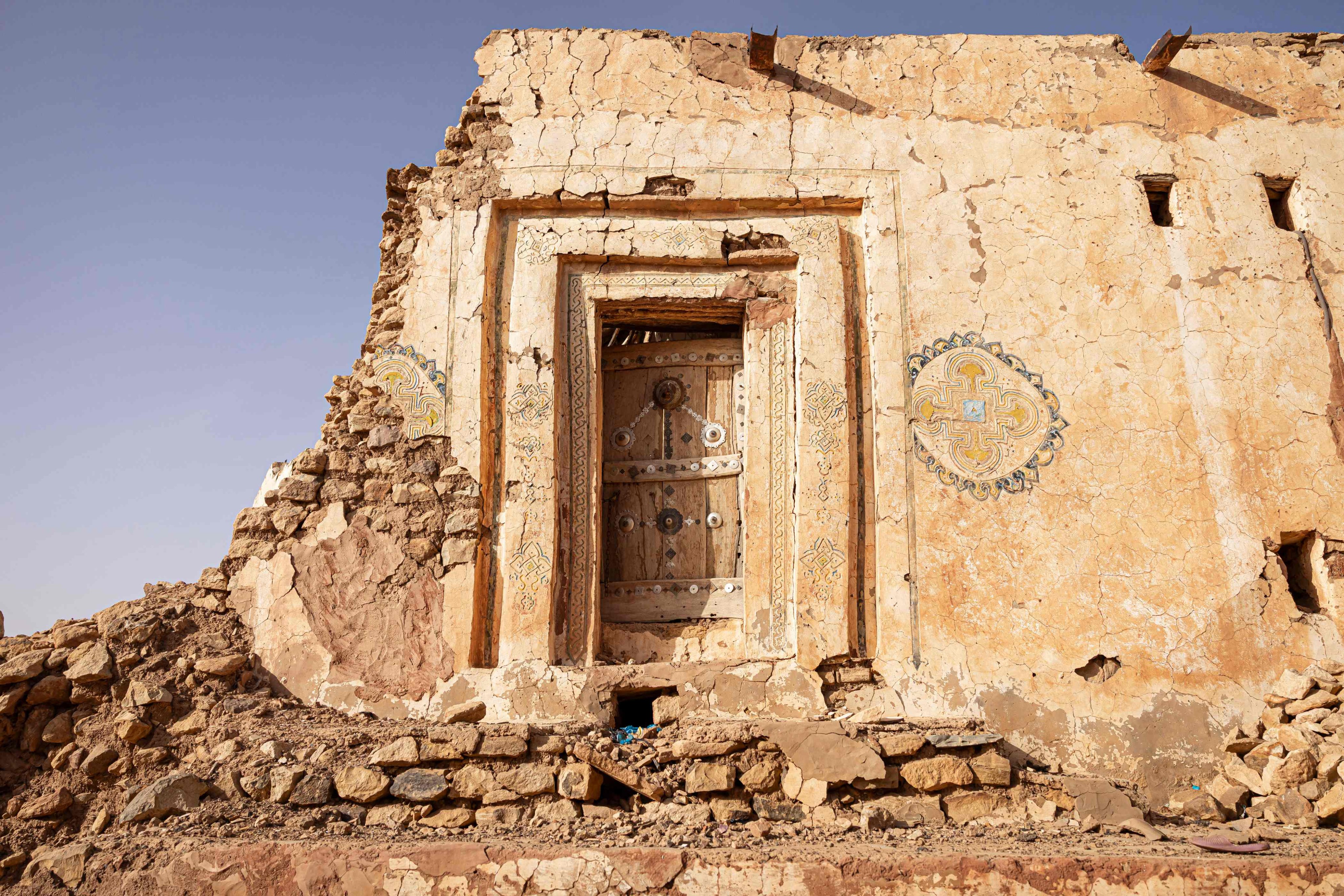 A damaged house in the old town of Oualata, Mauritania. Photo: AFP