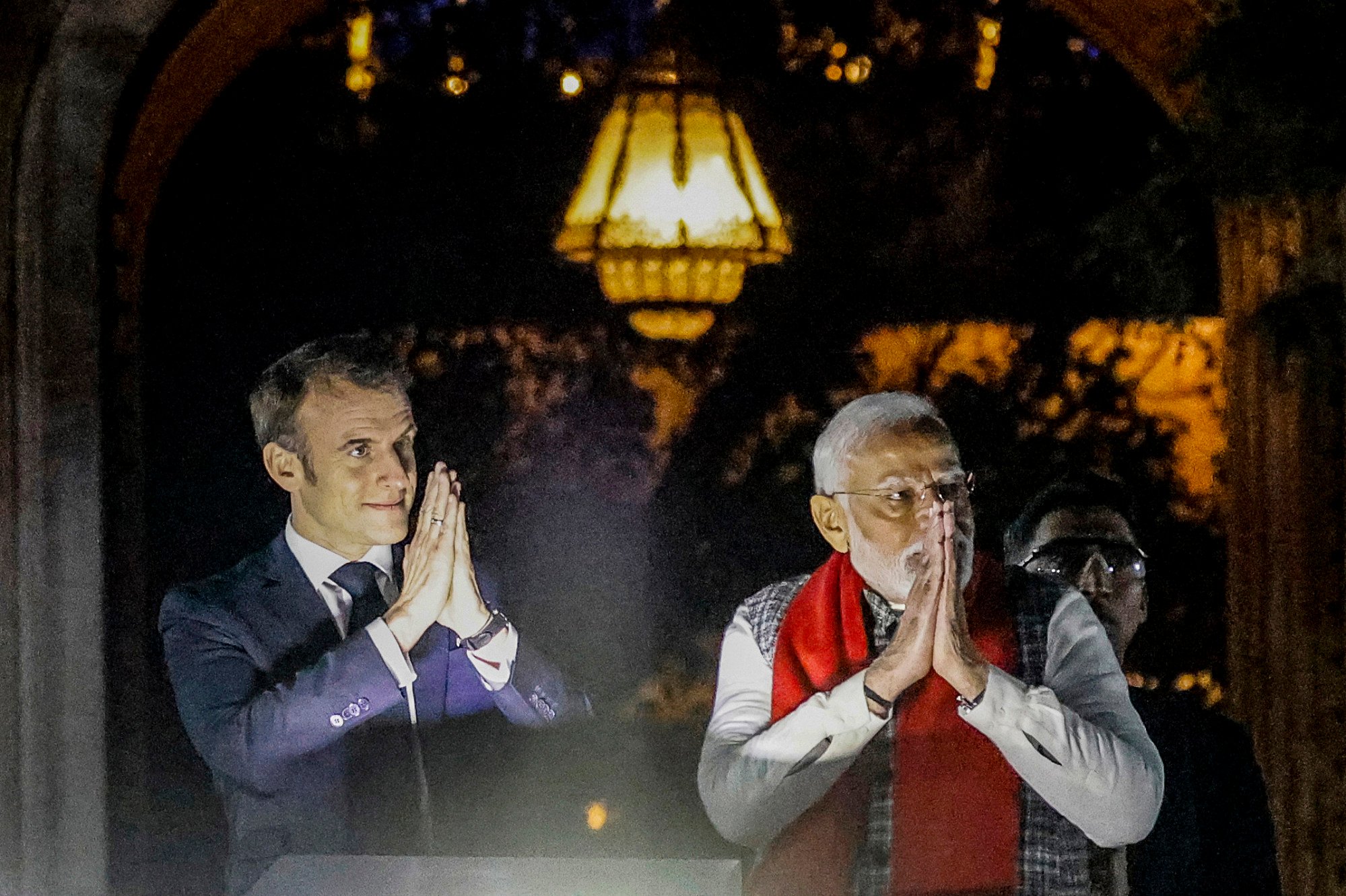 French President Emmanuel Macron and Indian Prime Minister Narendra Modi attend a roadshow in Jaipur in January 2024. Photo: AFP French President Emmanuel Macron and Indian Prime Minister Narendra Modi attend a roadshow in Jaipur in January 2024. Photo: AFP