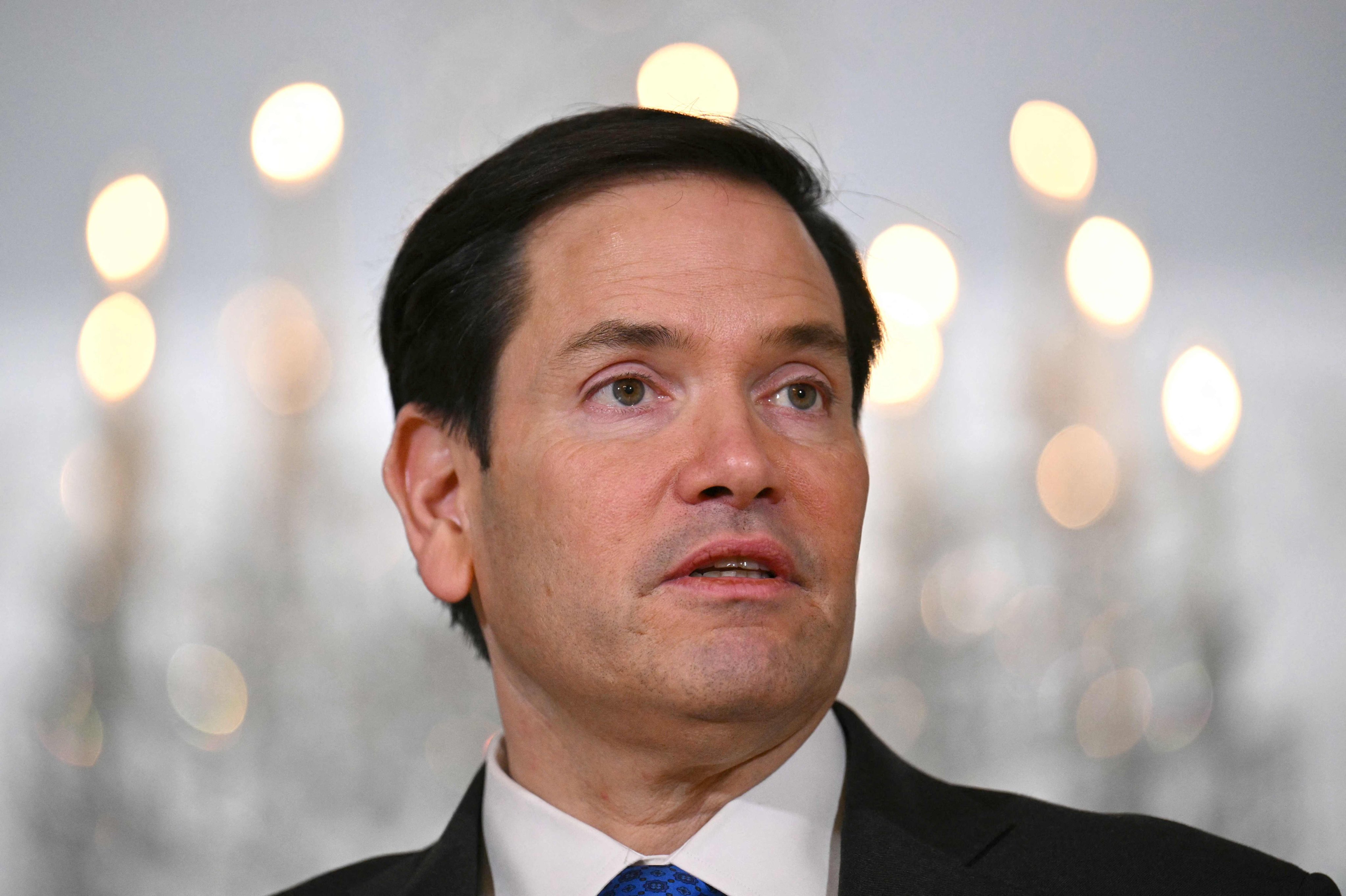US Secretary of State Marco Rubio speaks in the Treaty Room of the State Department in Washington on May 22. Photo: AFP