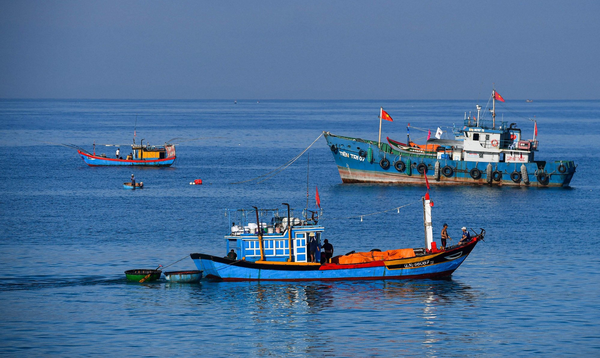 Fishing boats near Vietnam’s Ly Son island. Vietnam and the Philippines have repeatedly filed protests against China for its annual fishing bans. Photo: AFP Fishing boats near Vietnam’s Ly Son island. Vietnam and the Philippines have repeatedly filed protests against China for its annual fishing bans. Photo: AFP