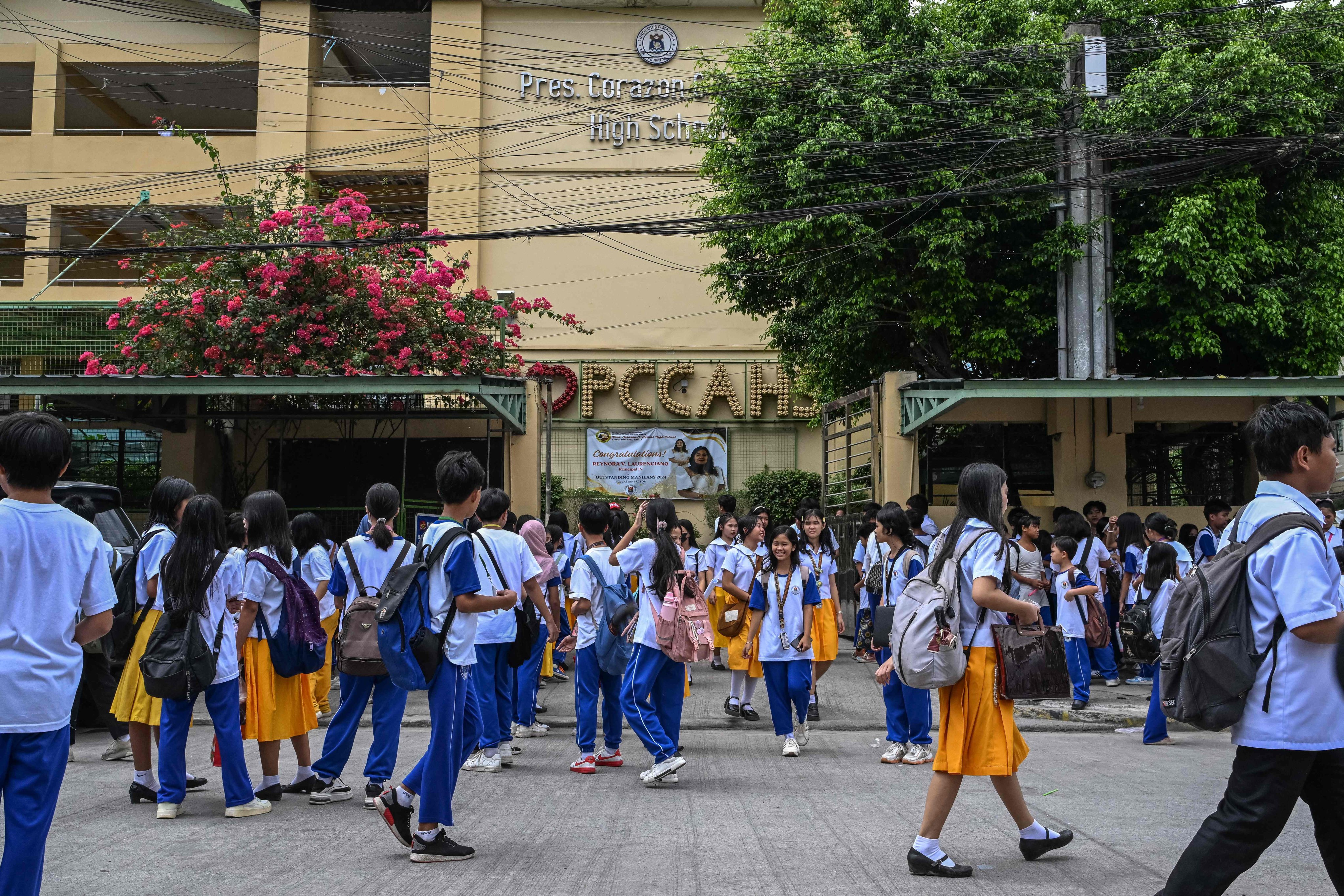 The Philippines faces an educational crisis, with declining literacy rates perpetuating poverty. Photo: AFP