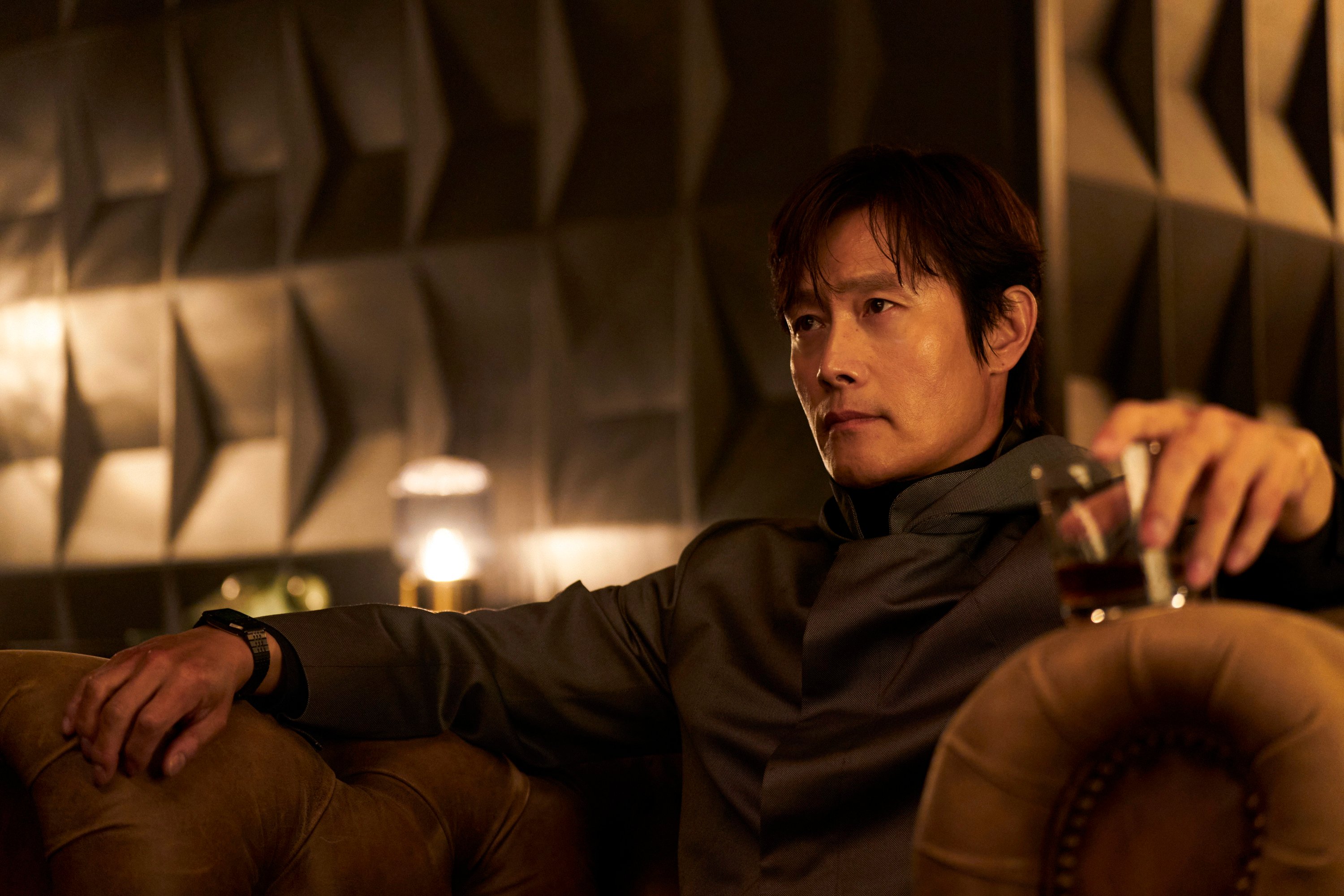 Lee Byung-hun as Frontman in a still from Squid Game season 3. Photo: No Ju-han/Netflix
