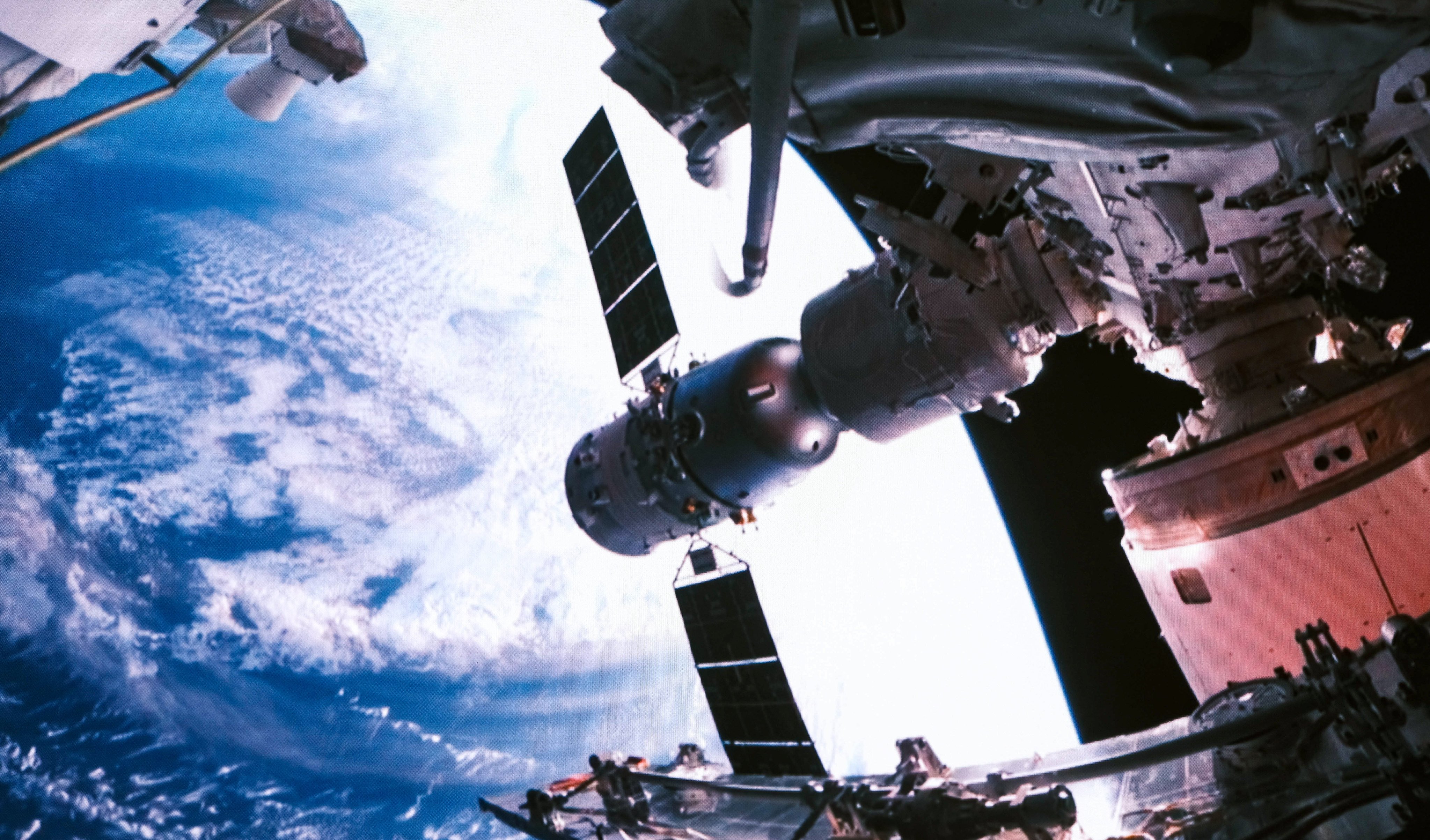 If an intruder approaches Chinese space infrastructure, such as its space station, researcher Sun Zhibin says operators “choose how to respond – whether by dodging, adjusting our orbit, or releasing a small robot to grab and redirect the object”. Photo: Xinhua