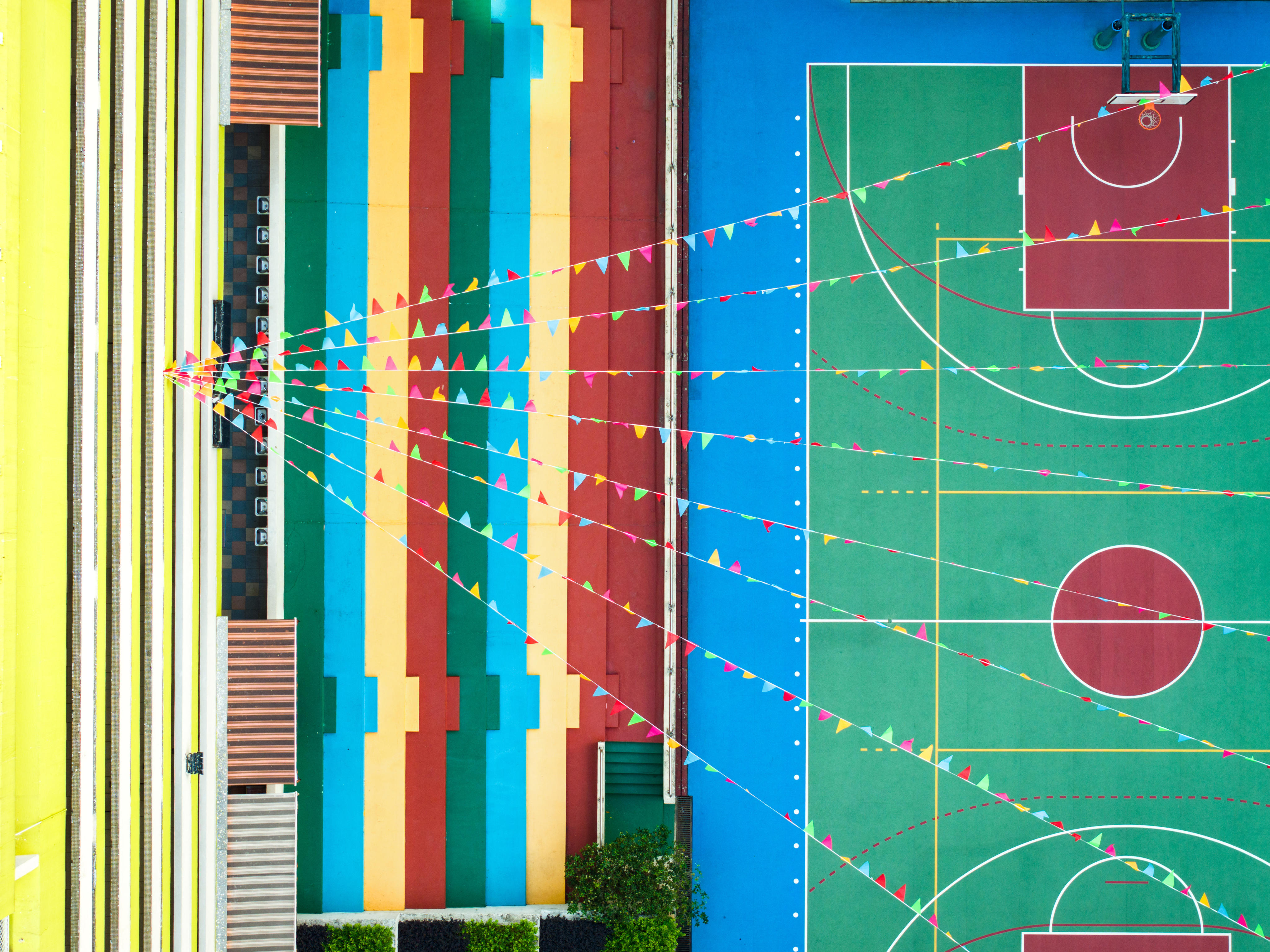 Get a whole new view of Hong Kong’s basketball courts. Photo: Austin Bell