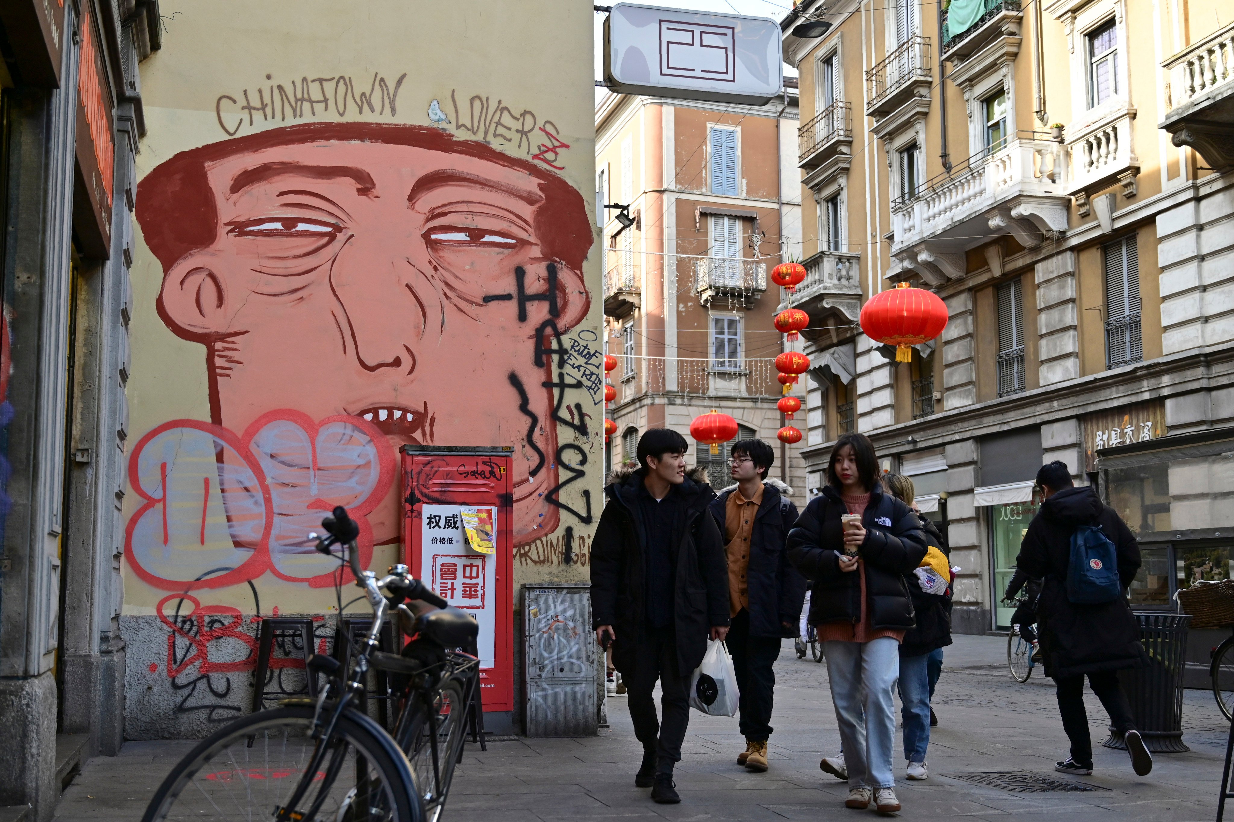 Milan’s bustling Chinatown is another side of Europe’s capital of chic. Photo: AFP
