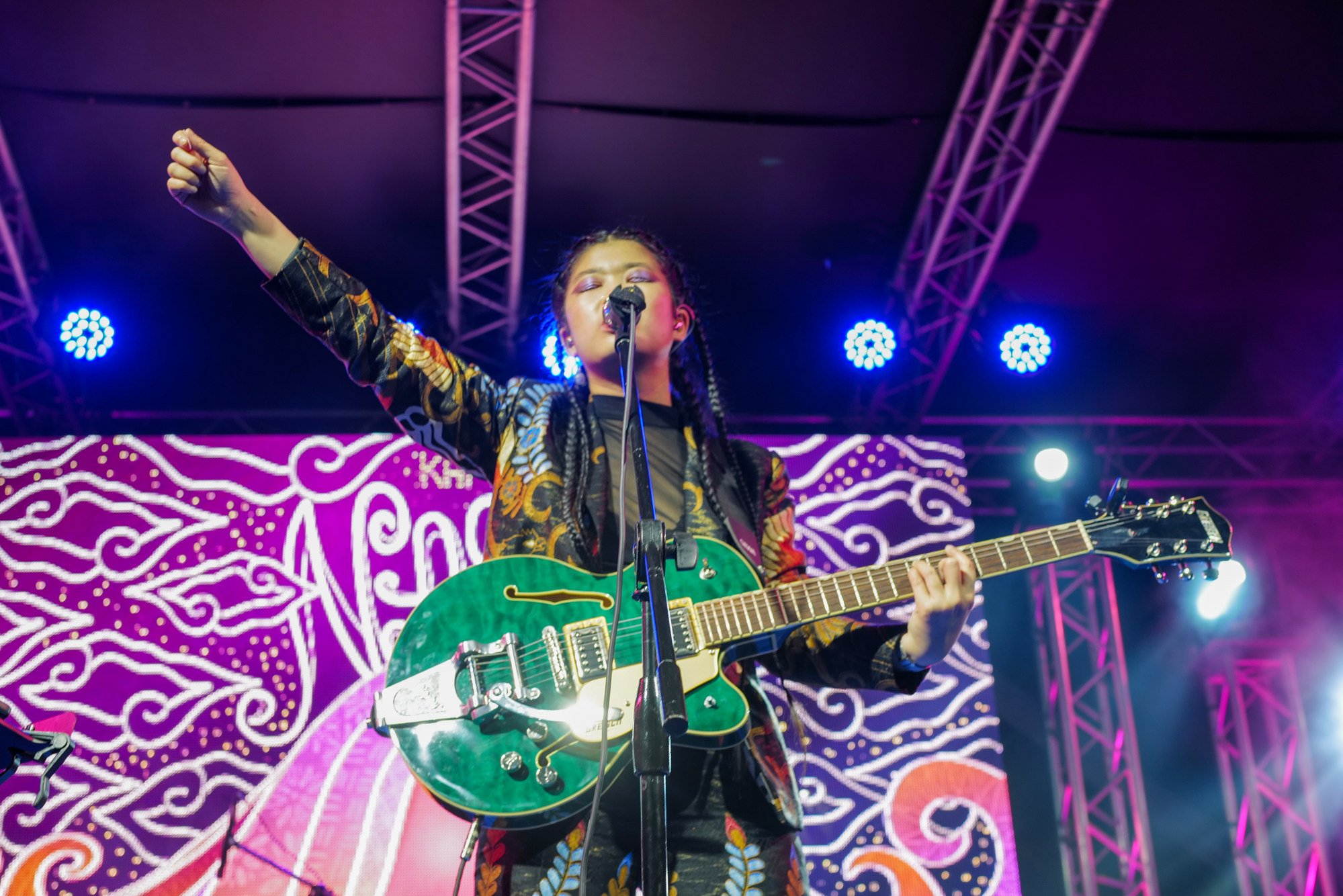 Kai Mata performs during the concert at sea in the disputed South China Sea. Photo: Jeoffrey Maitem Kai Mata performs during the concert at sea in the disputed South China Sea. Photo: Jeoffrey Maitem