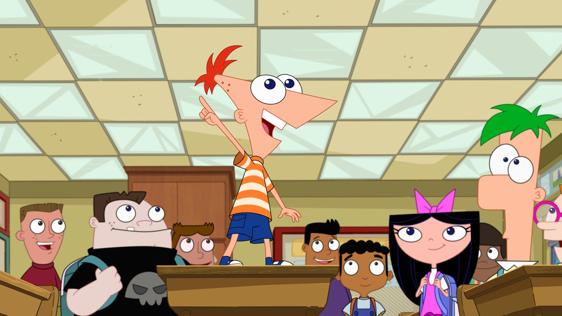 A still from Phineas and Ferb. Photo: Disney via AP