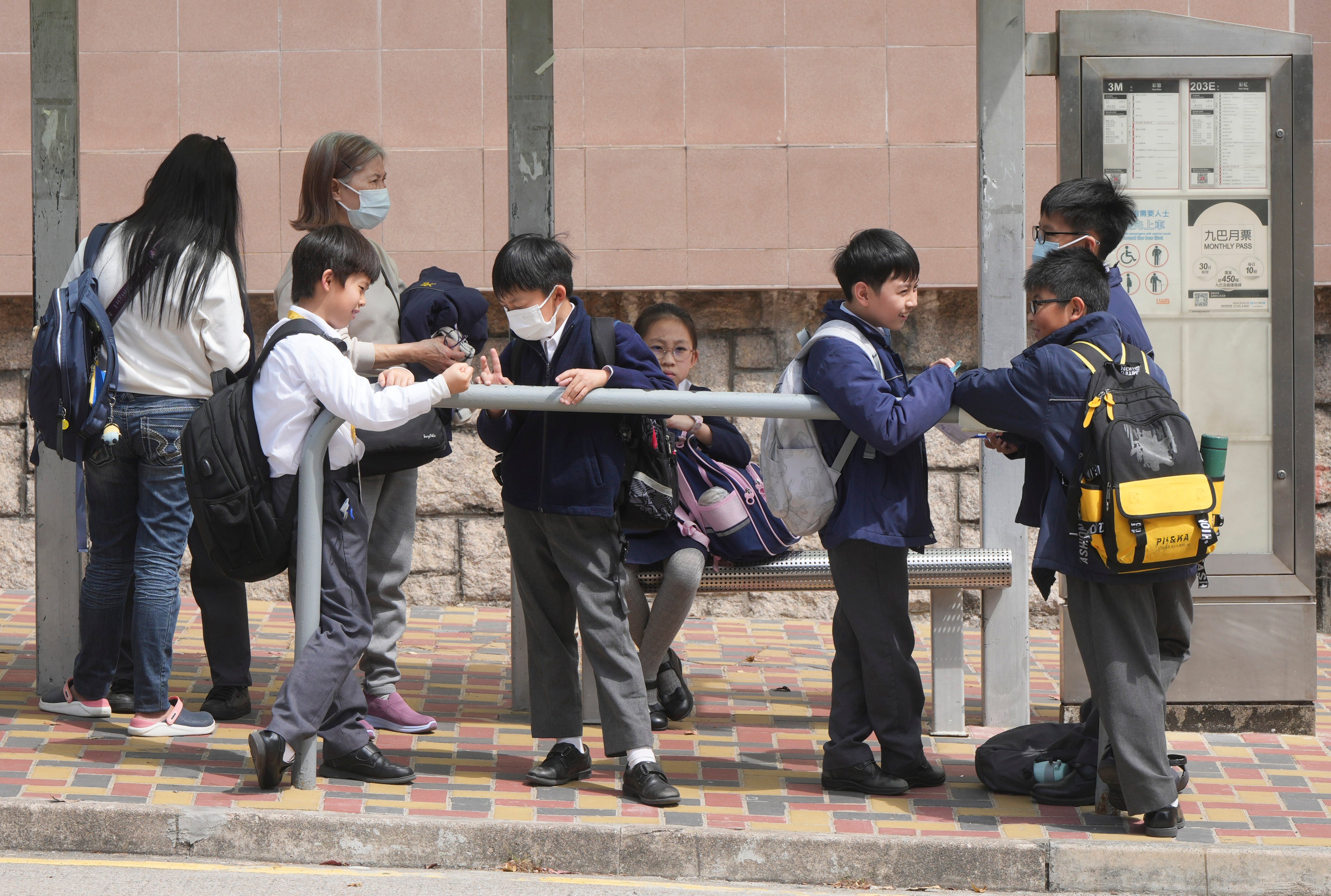 Primary school students in Tsz Wan Shan. Hong Kong schools are struggling to adapt as enrolment declines. Photo: Sam Tsang