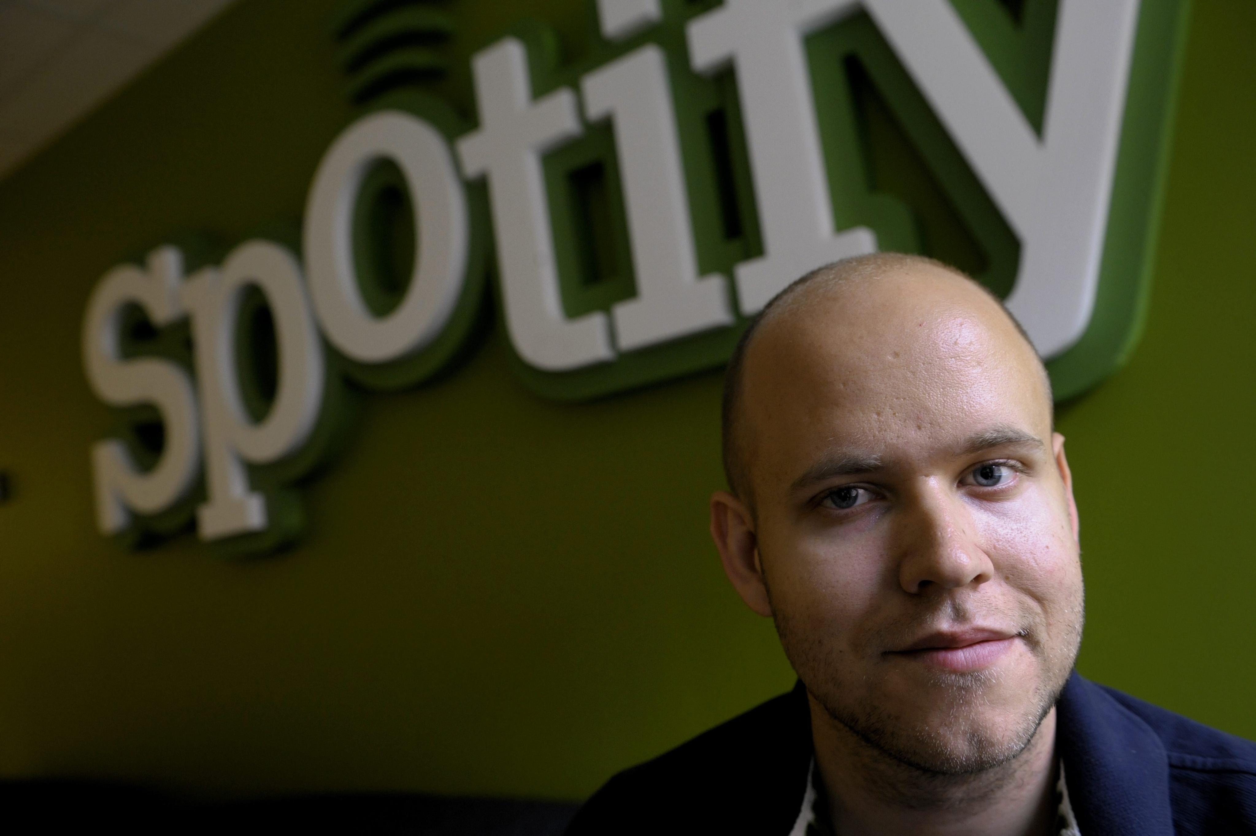 Spotify founder and CEO Daniel Ek says people should not be afraid of AI in music, but should make the most of its creative potential. Photo: AP