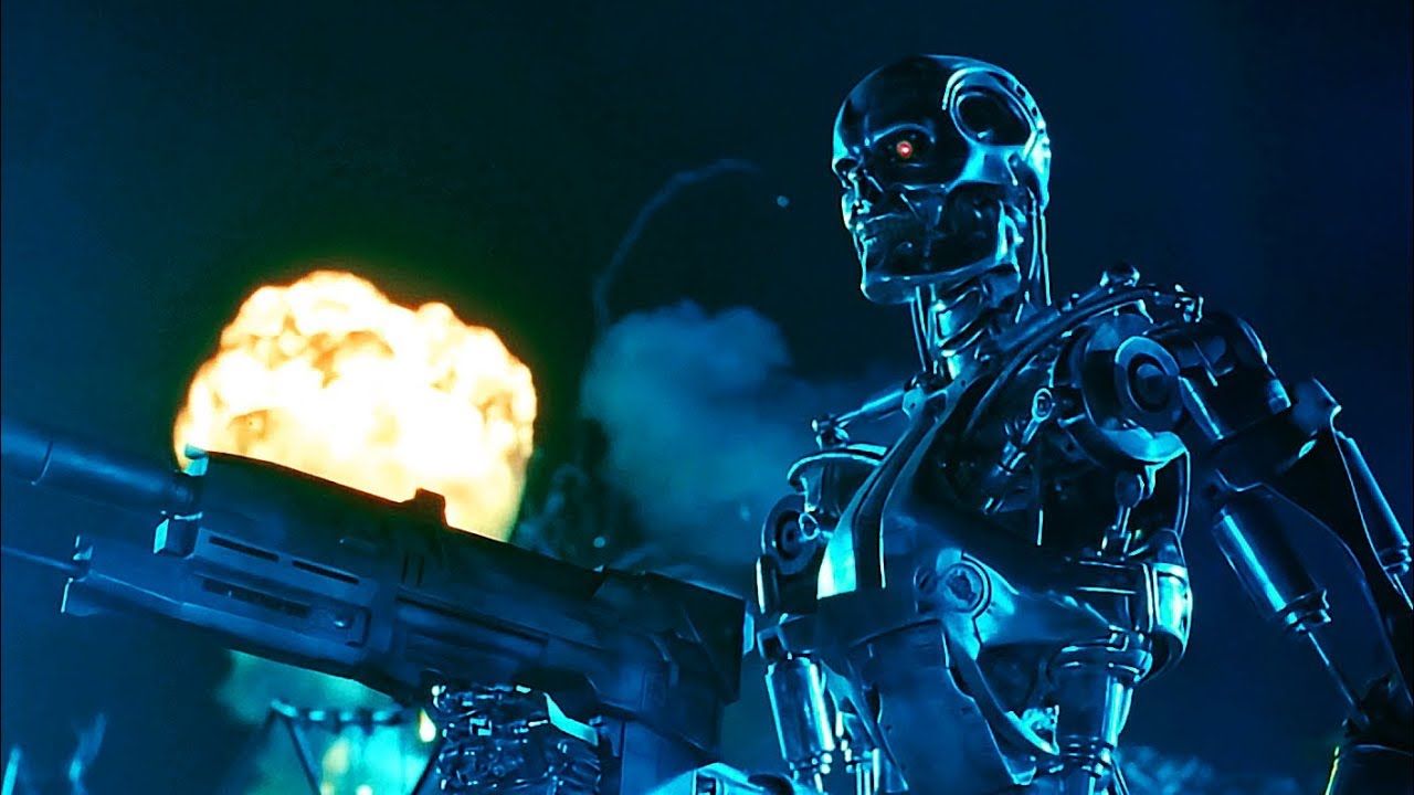 A Terminator war robot, seen in the film Terminator 2. Photo: Tri-Star Pictures