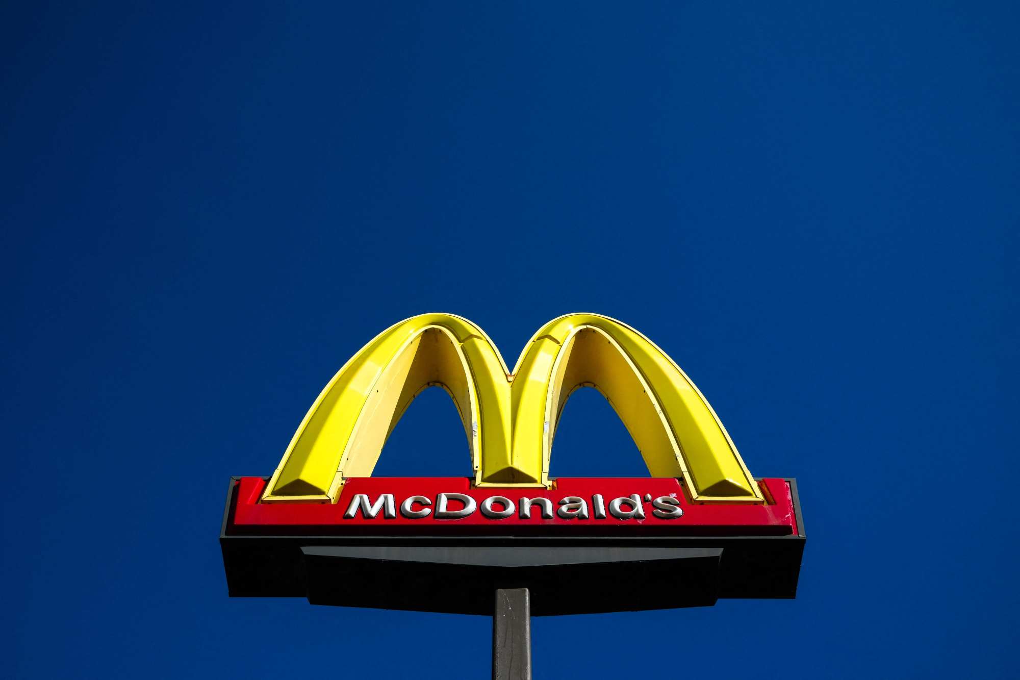 The McDonald’s logo is seen in front of an outlet in Dearborn, Michigan. Photo: AFP The McDonald’s logo is seen in front of an outlet in Dearborn, Michigan. Photo: AFP