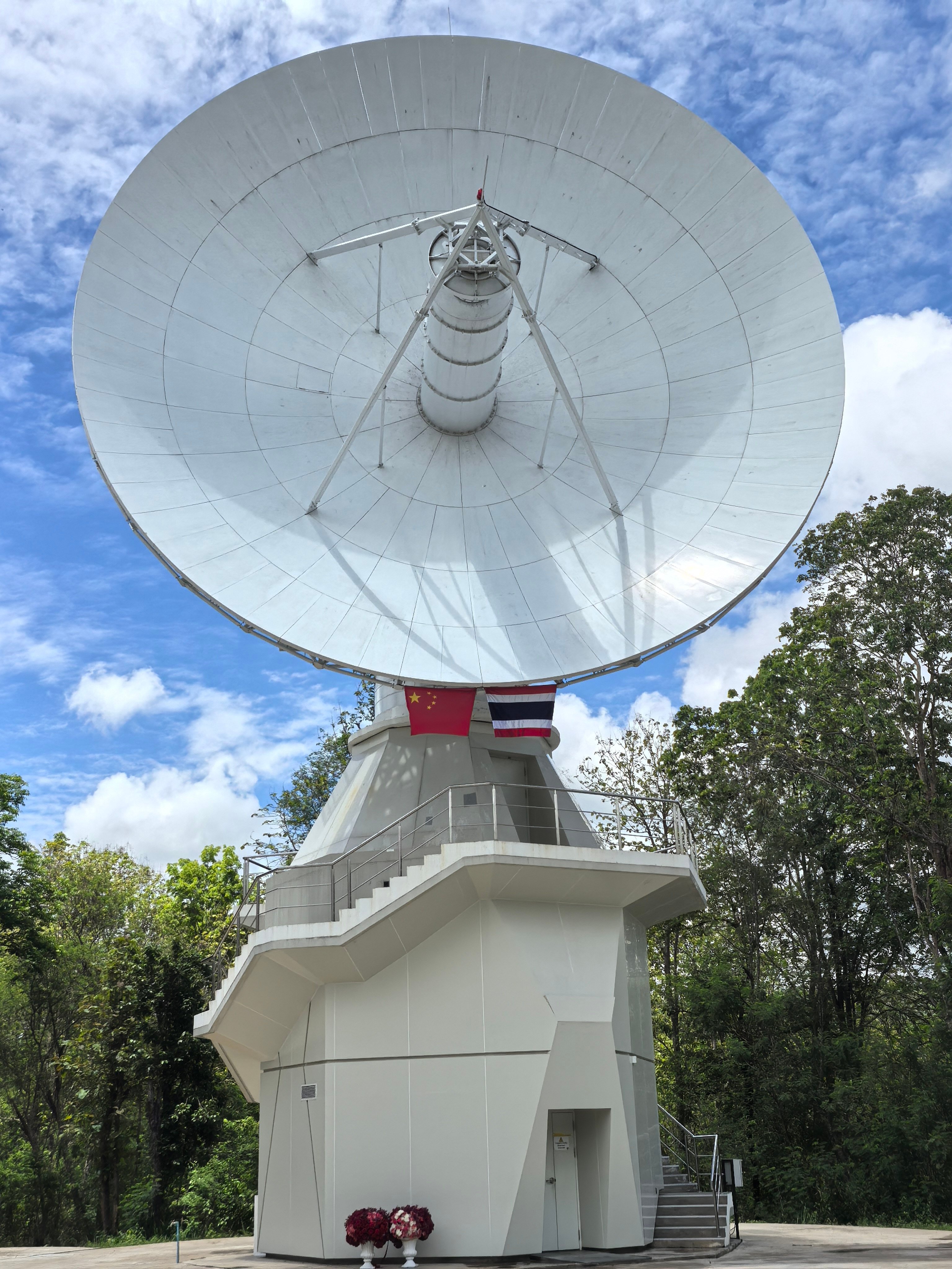 The 13-metre radio antenna has been jointly developed by the Shanghai Astronomical Observatory and the National Astronomical Research Institute of Thailand. Photo: Handout