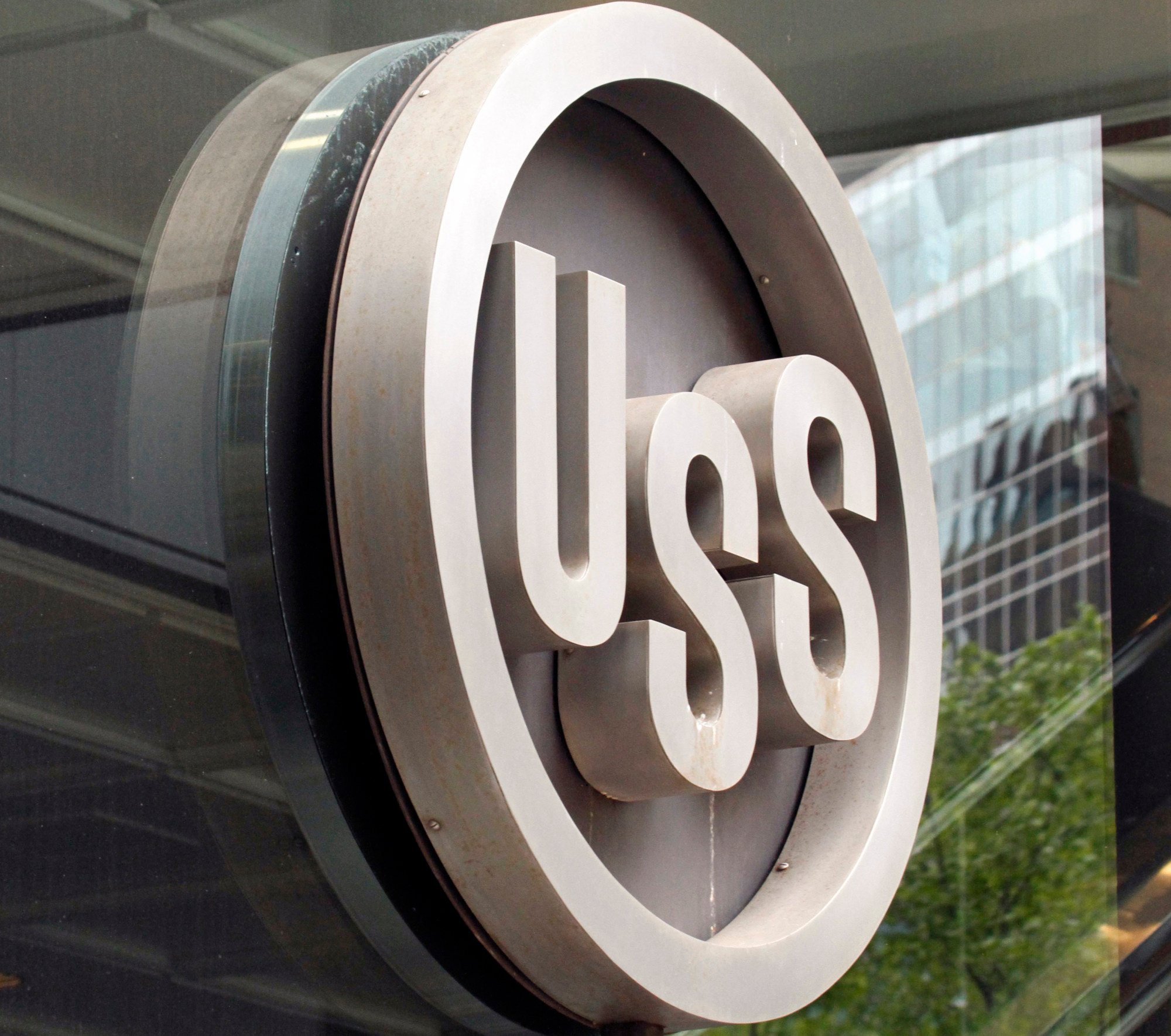 The United States Steel logo outside the headquarters in Pittsburgh. Photo: AP The United States Steel logo outside the headquarters in Pittsburgh. Photo: AP