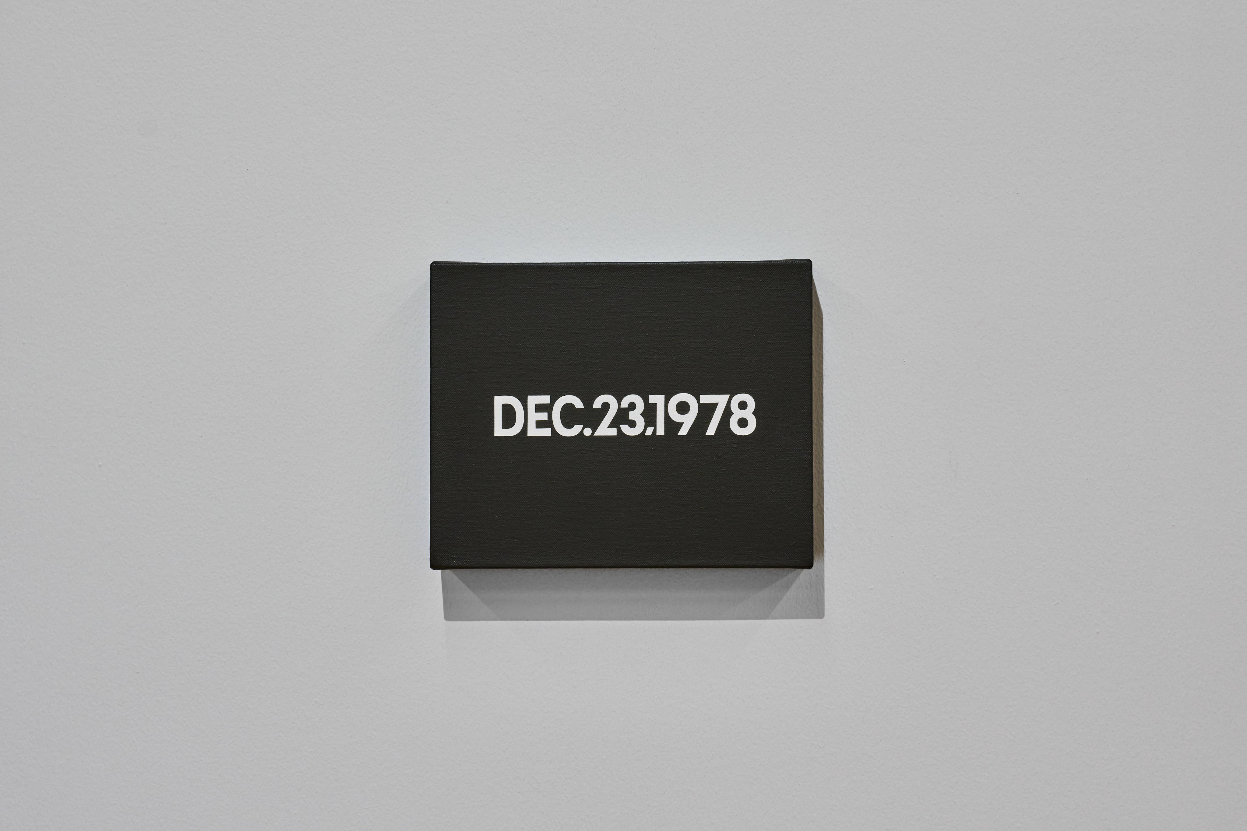 Dec 23, 1978, a painting On Kawara created in Hong Kong. Photo: Kitmin Lee