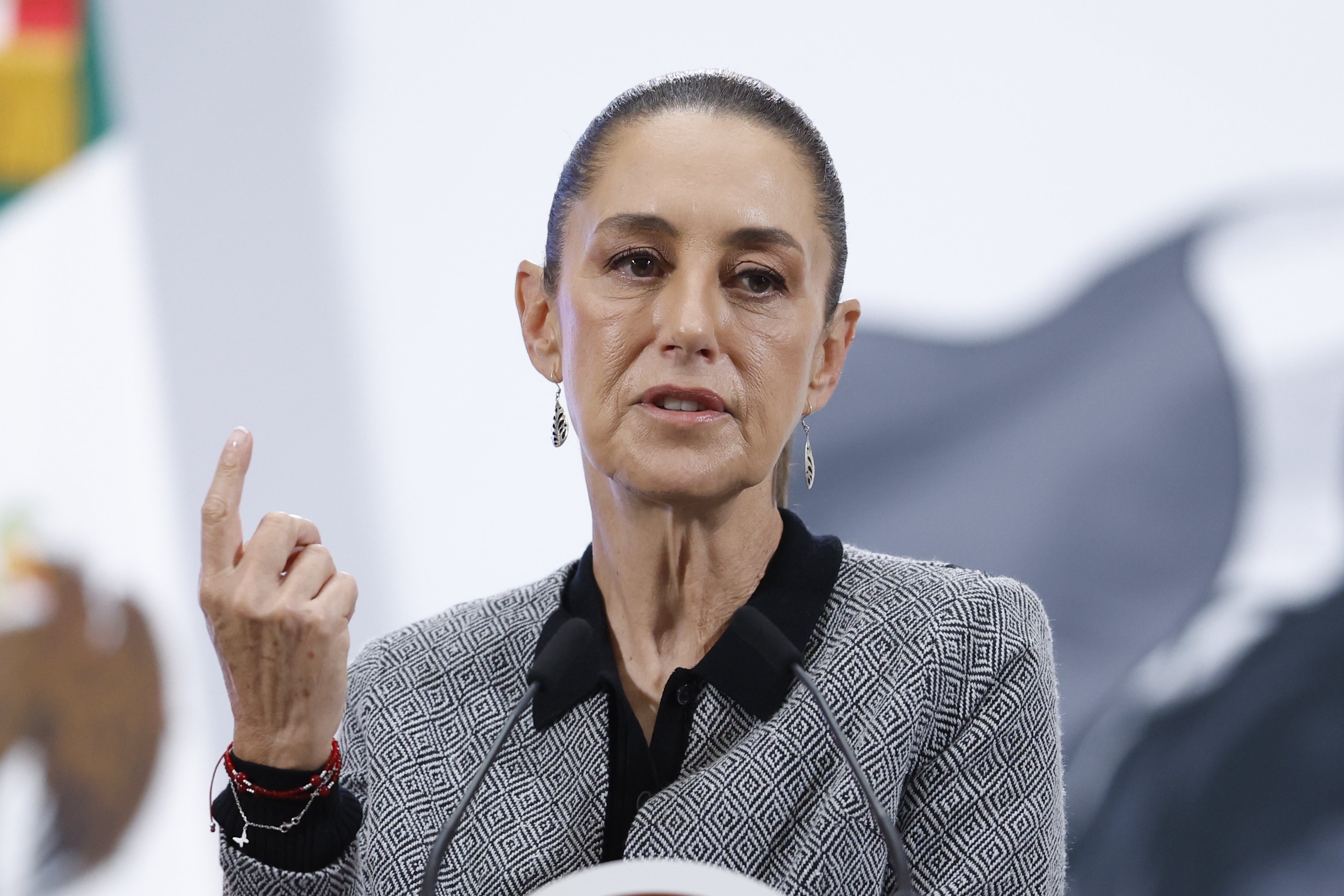 Mexican President Claudia Sheinbaum says the election will root out corruption in a flawed judiciary. Photo: EPA-EFE