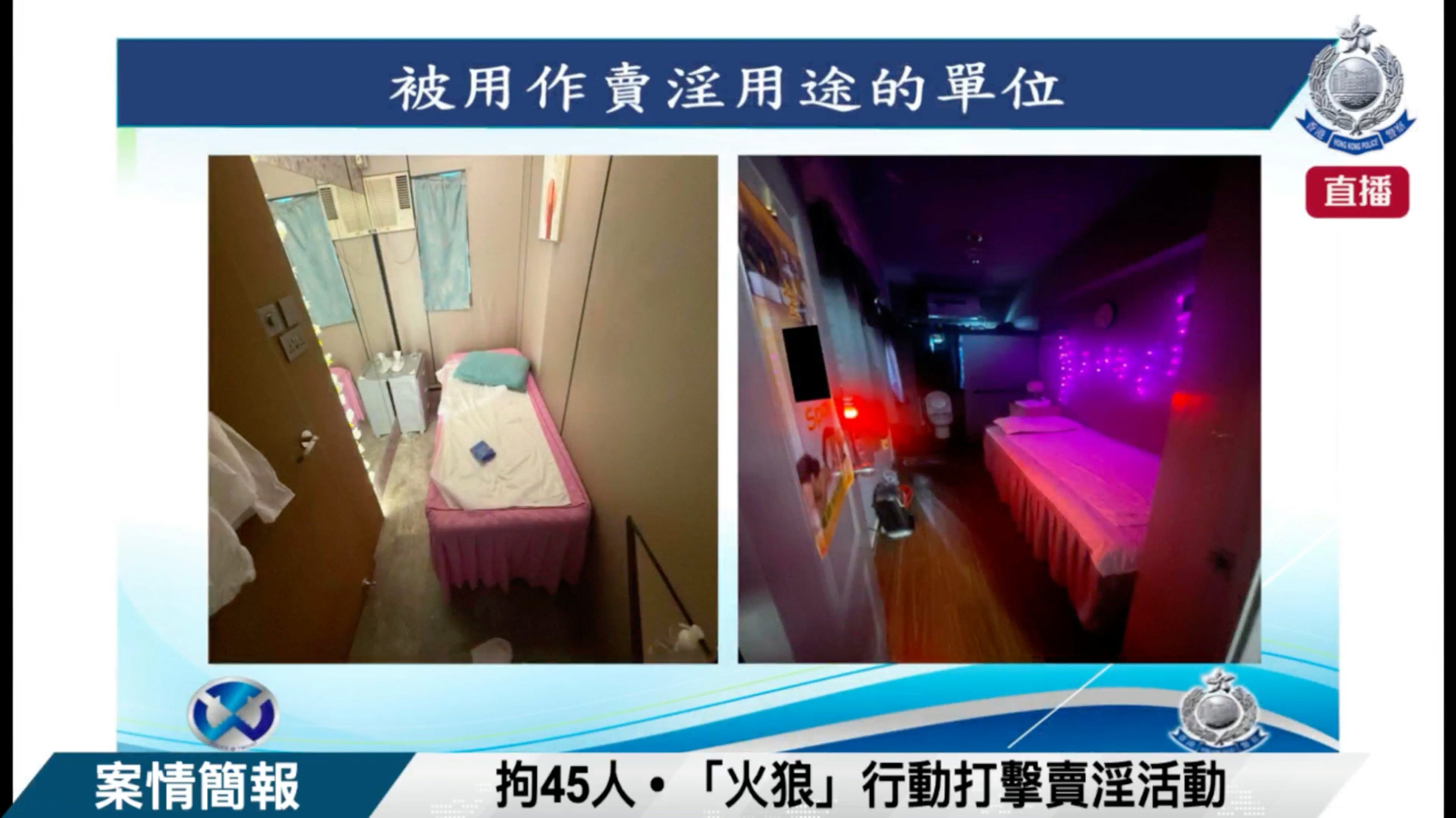 The operation targeted individuals renting units to solicit clients in public, those violating their conditions of stay by providing illegal services, and people offering illegal massages and sex services under the guise of being masseuses. Photo: SCMP