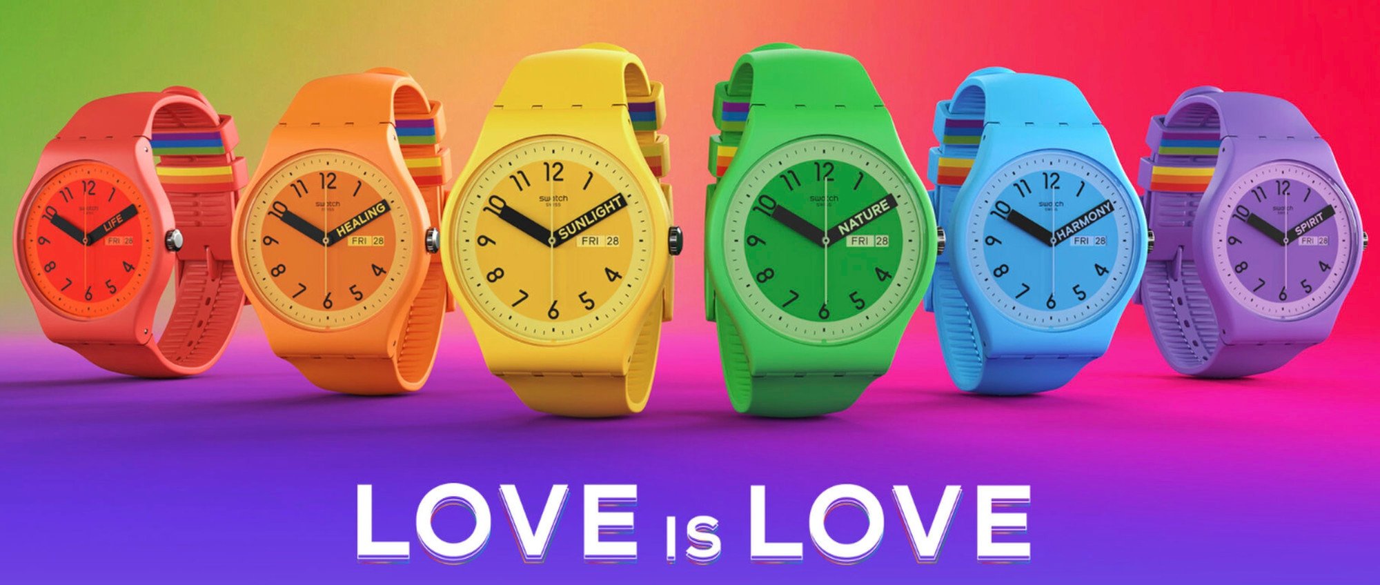 Swatch LGBTQ Pride watches were seized in Malaysia in 2023. Photo: Swatch