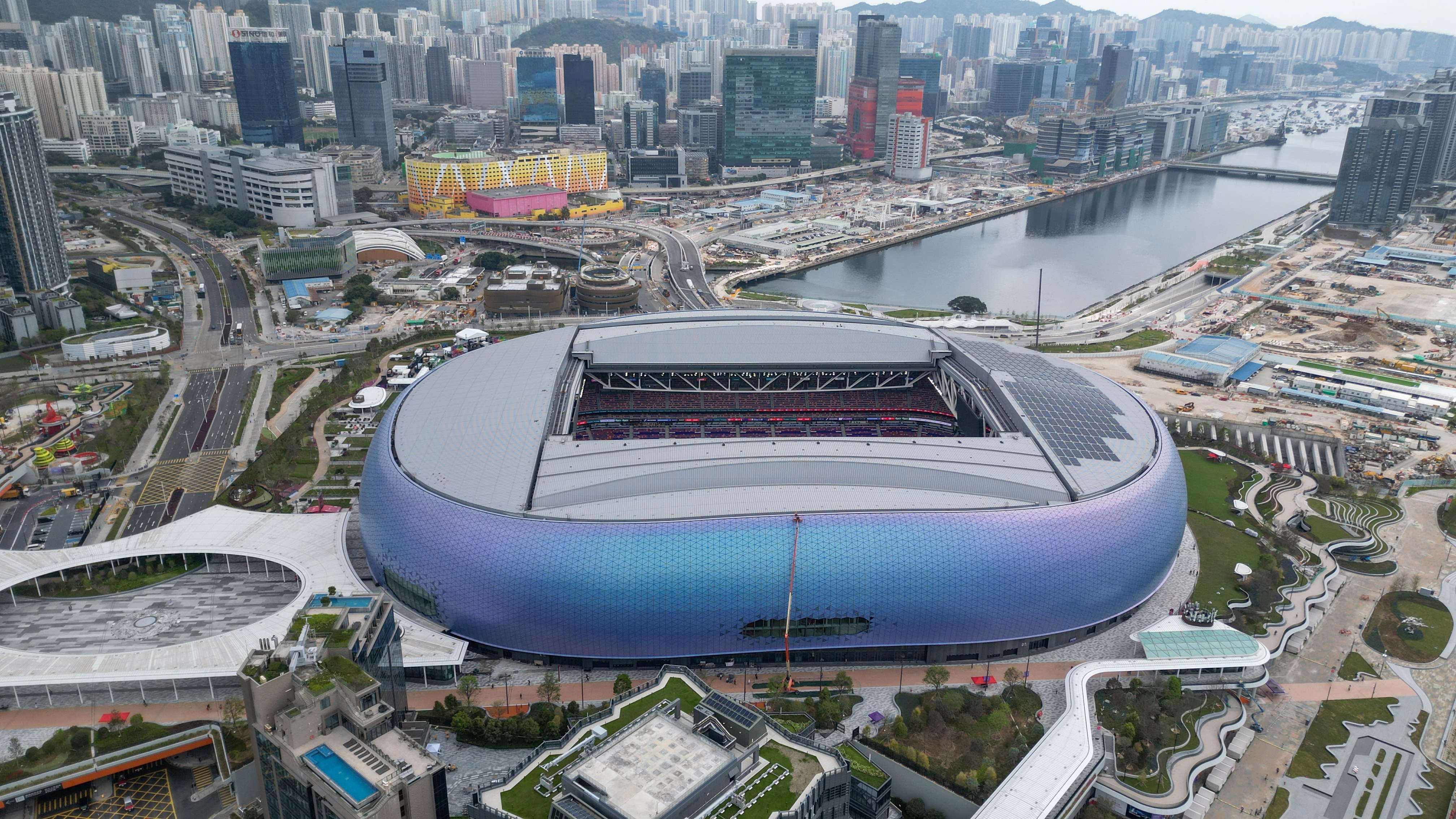 There is no room for an Olympic-sized swimming pool outside Kai Tak Stadium. Photo: May Tse