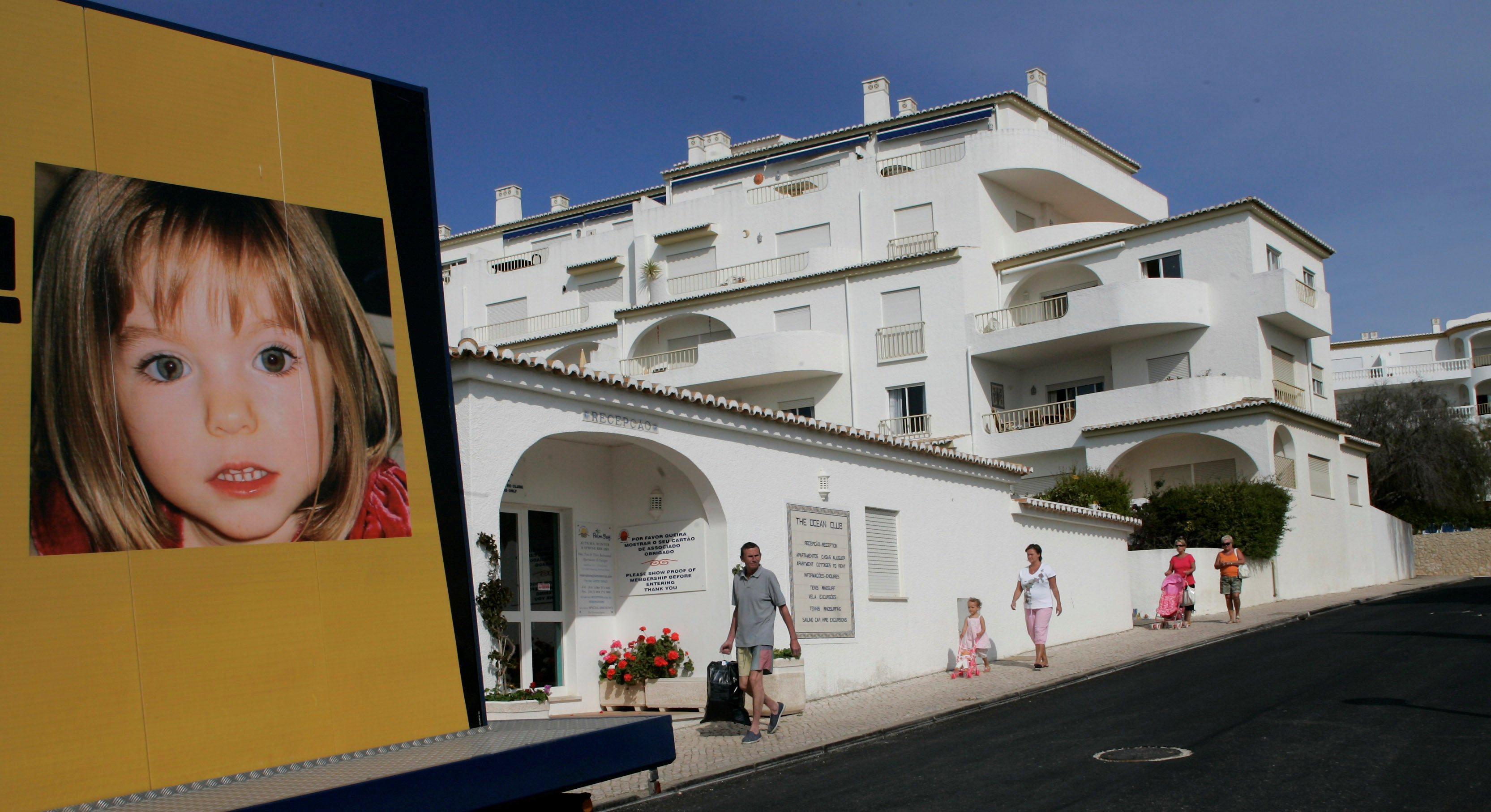 A billboard of Madeleine McCann at Praia da Luz tourist resort, Portugal. File photo: Reuters