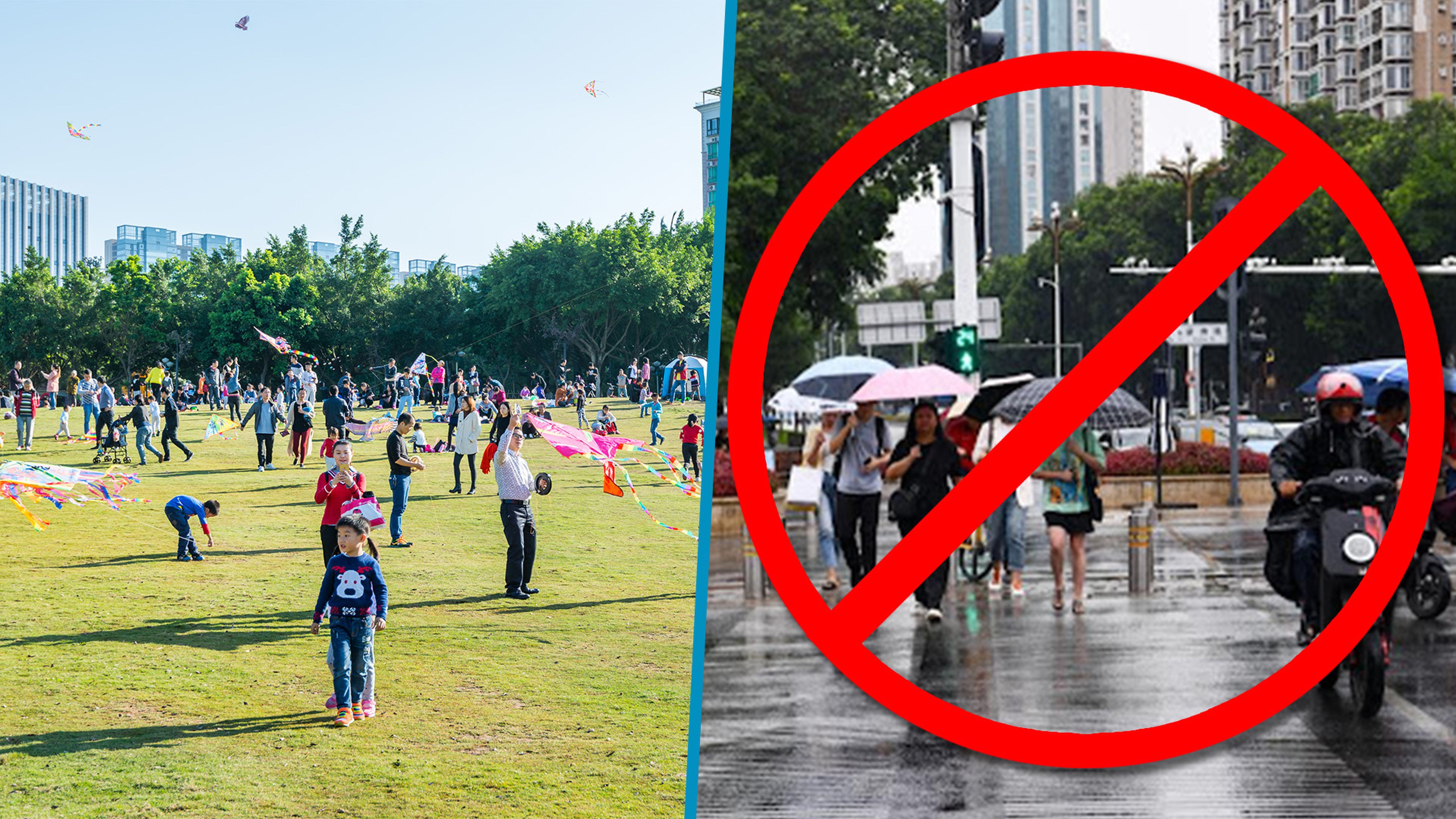 Weather forecasters in China asked deities for dry weather on Children’s Day so that kids could play outside, sparking much humour online. Photo: SCMP composite/Shutterstock/Xinhua