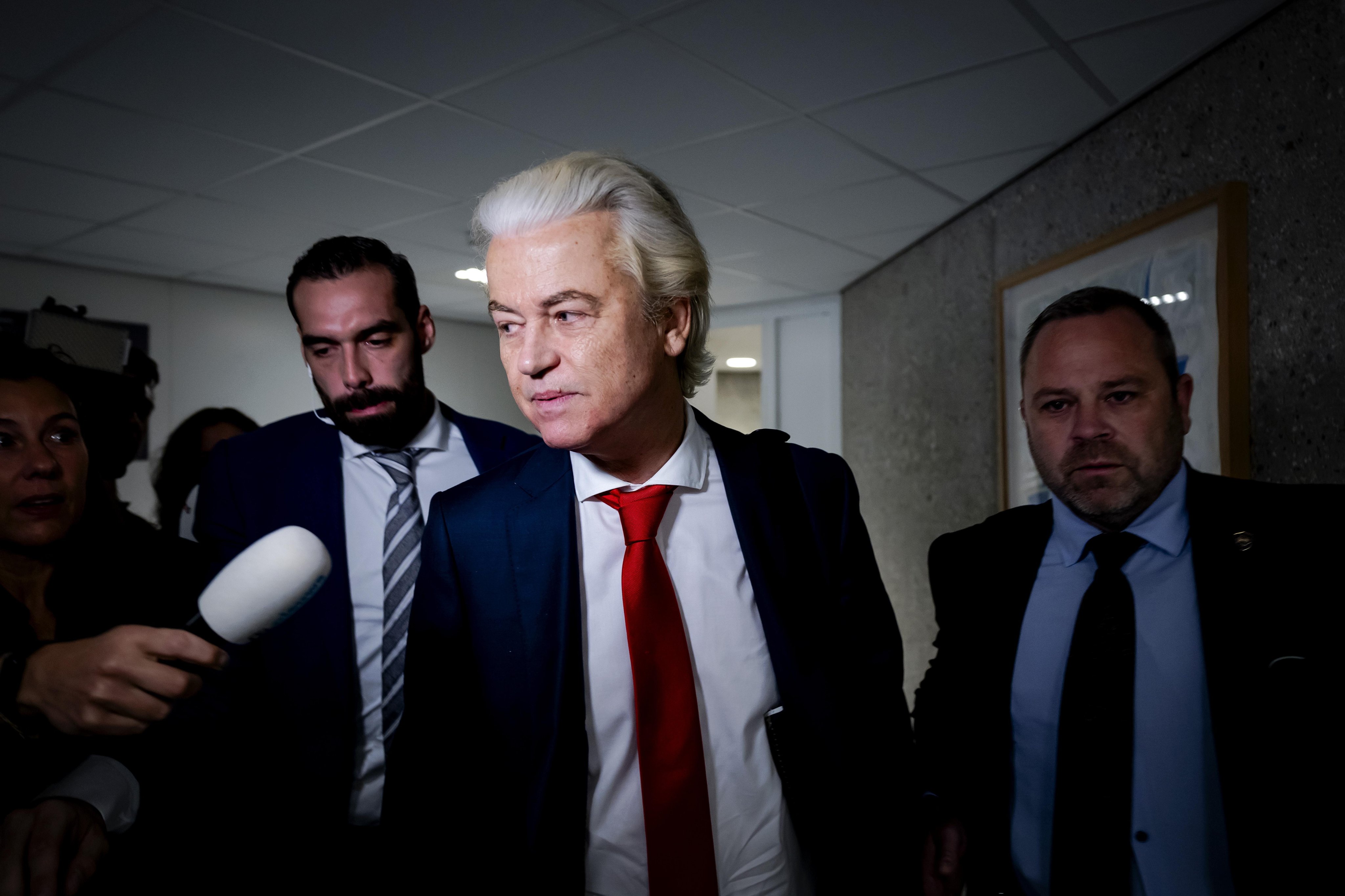 Far-right lawmaker Geert Wilders pulled his party out of the ruling four-party Dutch coalition Tuesday. Photo: EPA-EFE
