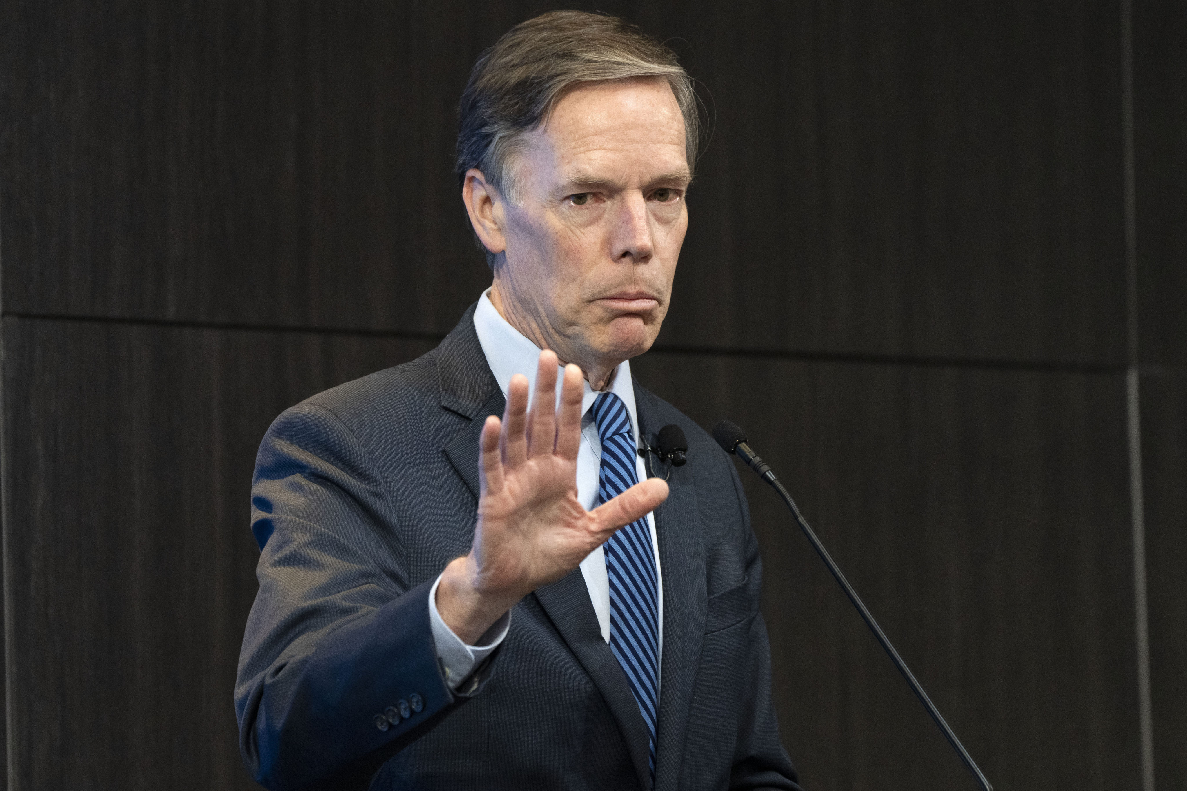 Nicholas Burns, the former US ambassador to China, said that “they’re not neutral – they’re in Russia’s corner, diplomatically, economically and militarily”. Photo: AP