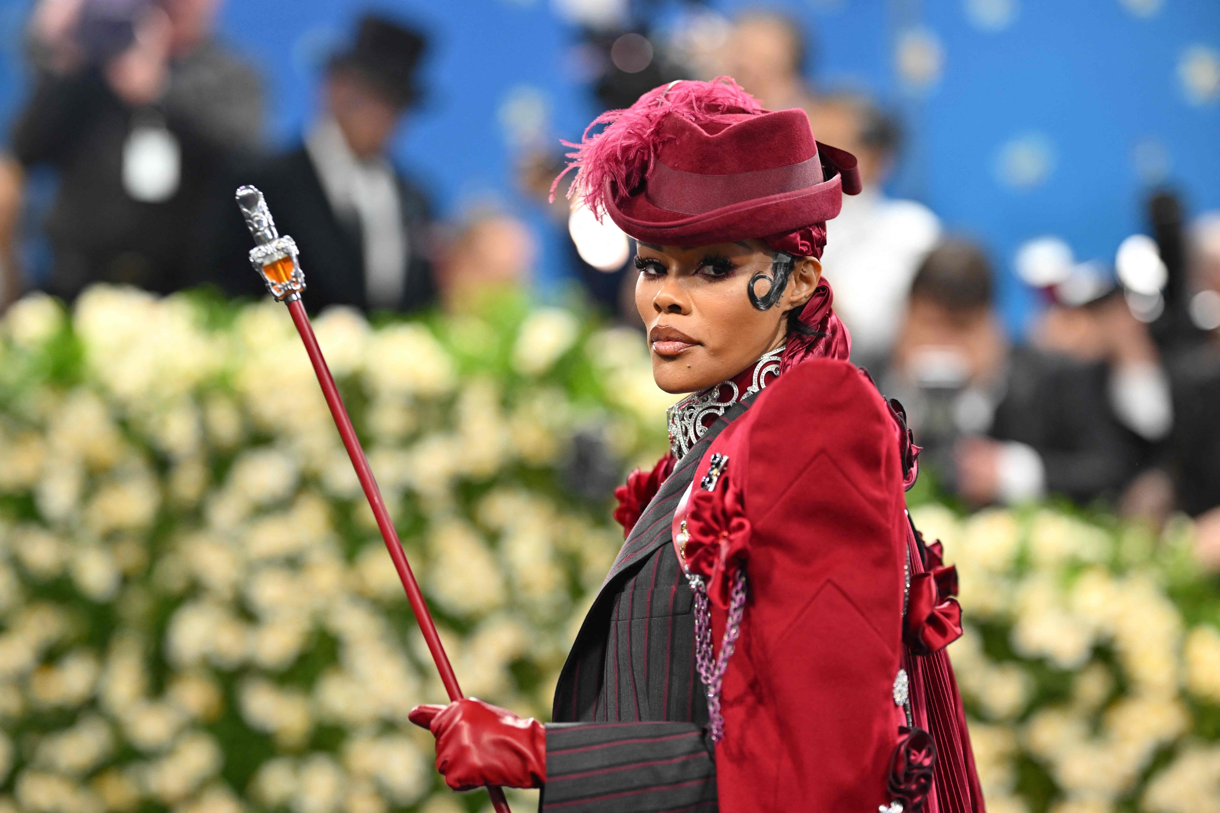 Luxury houses are embracing a return to refined accoutrements, with this year’s Met Gala reflecting the trend as A-listers went all out in paying tribute to Black dandyism – among them, musician and actress Teyana Taylor. Photo: AFP