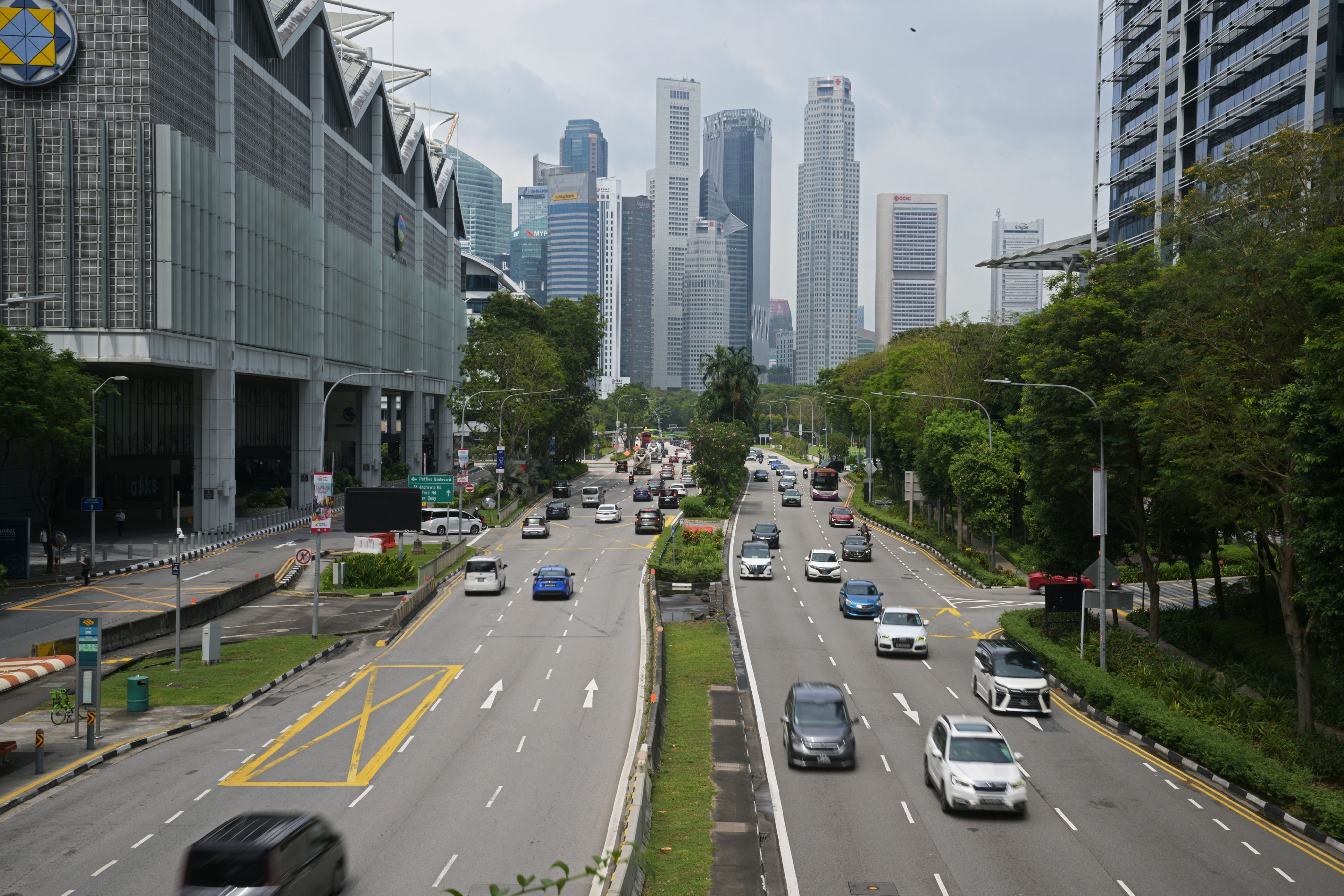 Singapore’s skyline. A domestic helper was jailed for abusing a dementia patient in the city state. Photo: Xinhua