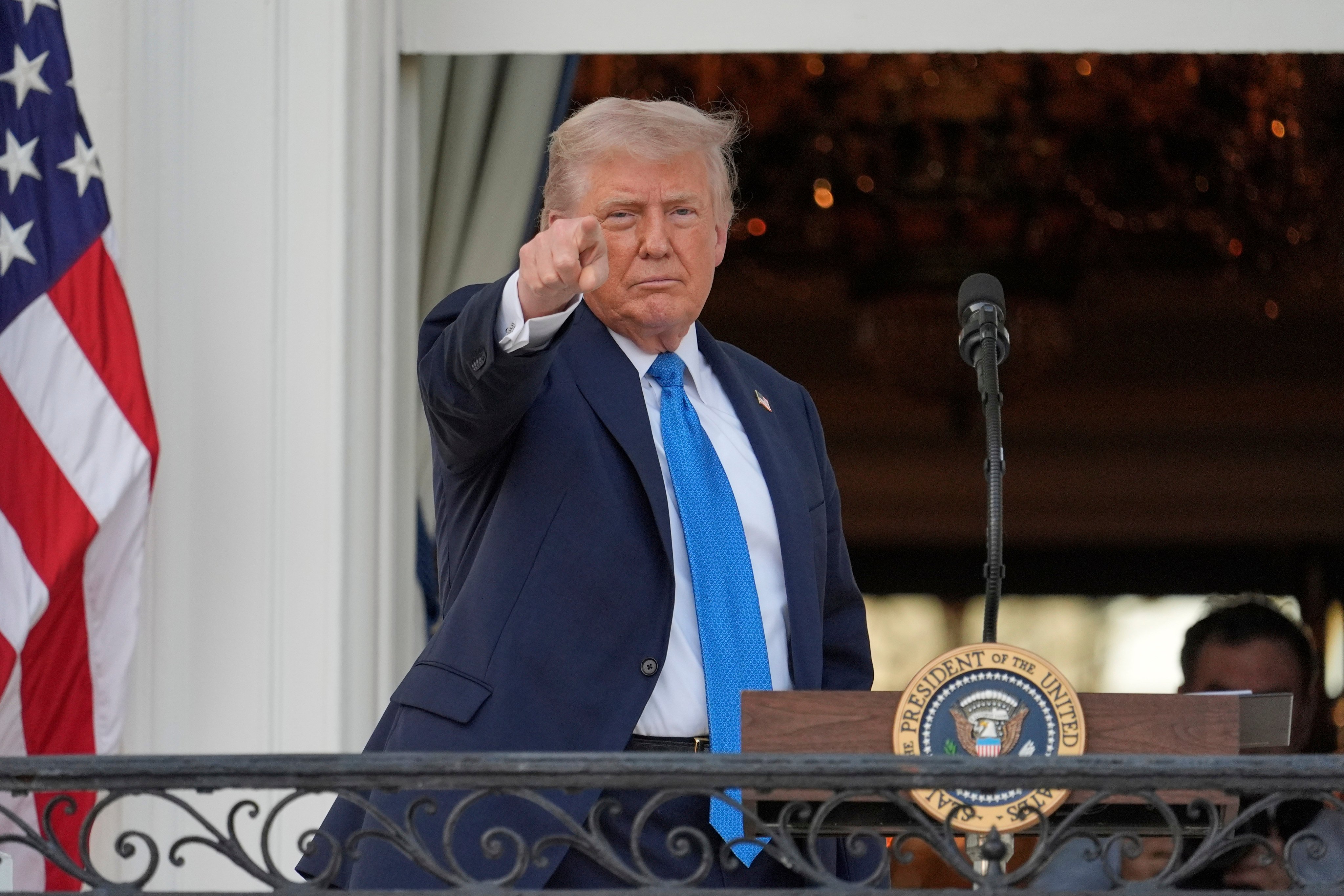 The White House unveiled the new ban with virtually no warning, minutes after Donald Trump spoke at a ‘summer soiree’. Photo: AP
