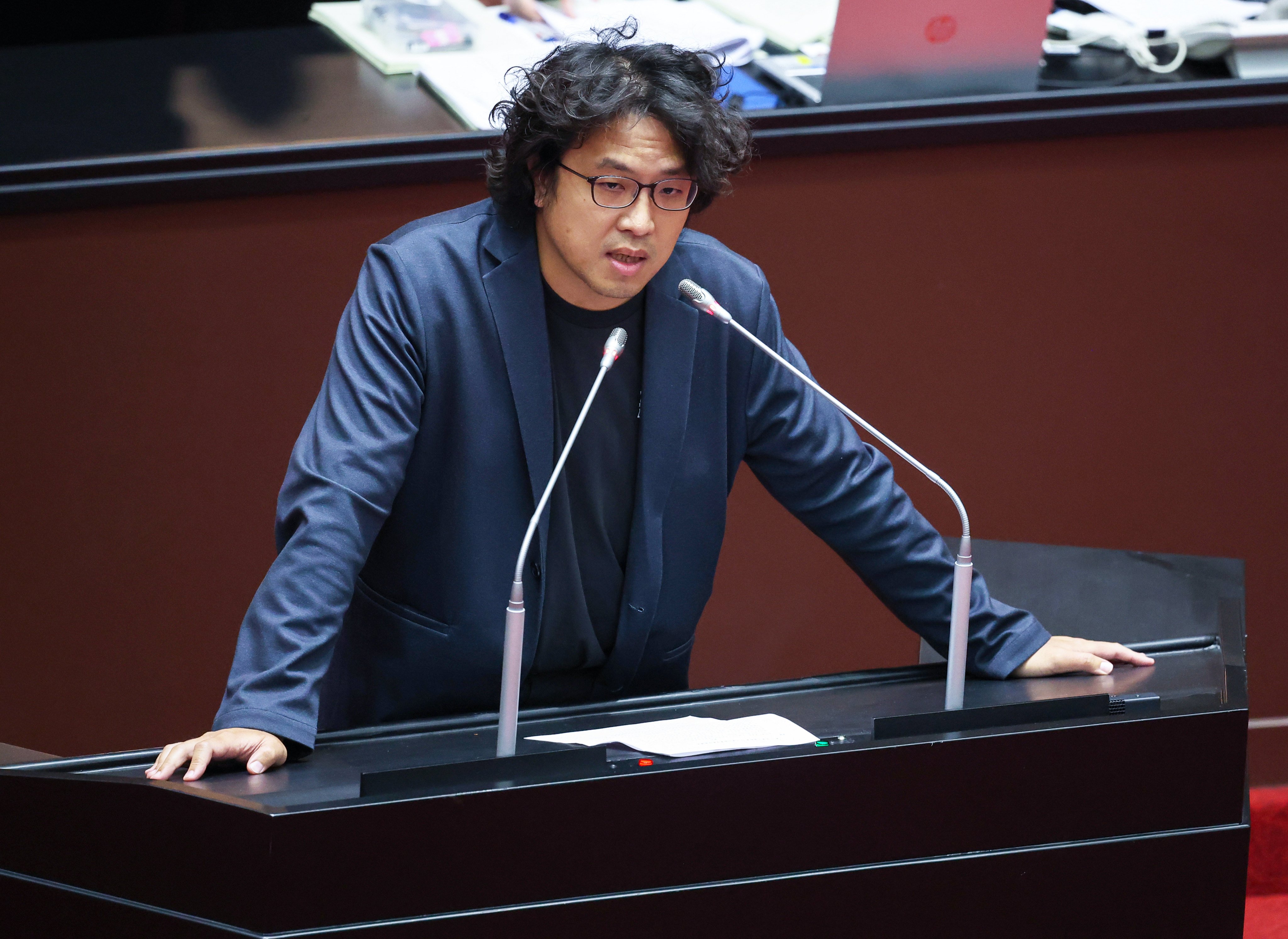 Beijing has called Taiwanese lawmaker Puma Shen a “stubborn Taiwan independence figure”. Photo: CNA
